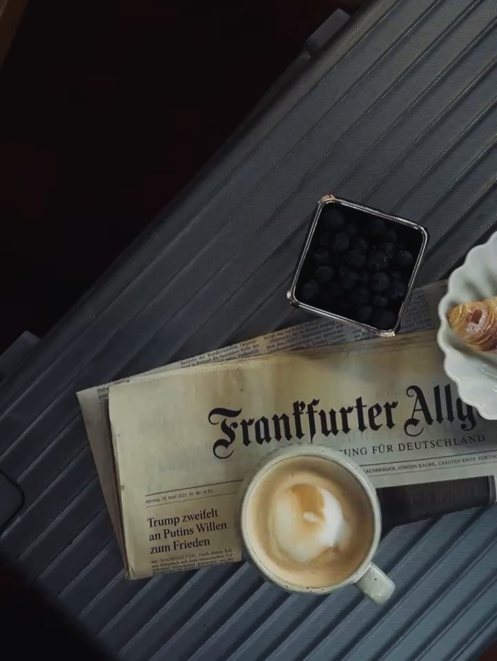 Seven weeks on the road.
Suitcase still on the floor.

Espresso, a newspaper from Germany,
and a few vintage finds. 📰☕️

Small things that make me happy.