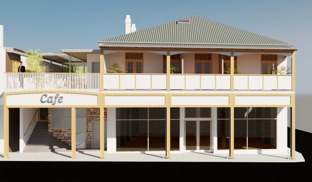 Render of Proposed Shop-Top housing