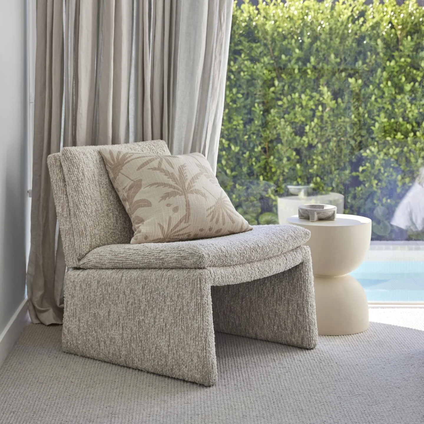 This Ayla Cushion brings a touch of the tropics to your space with an all-over palm design.
Plush and soft to the touch with a feather fill, it&rsquo;s a comfortable and stylish addition to any bed, chair or sofa 🫶🏽
$59