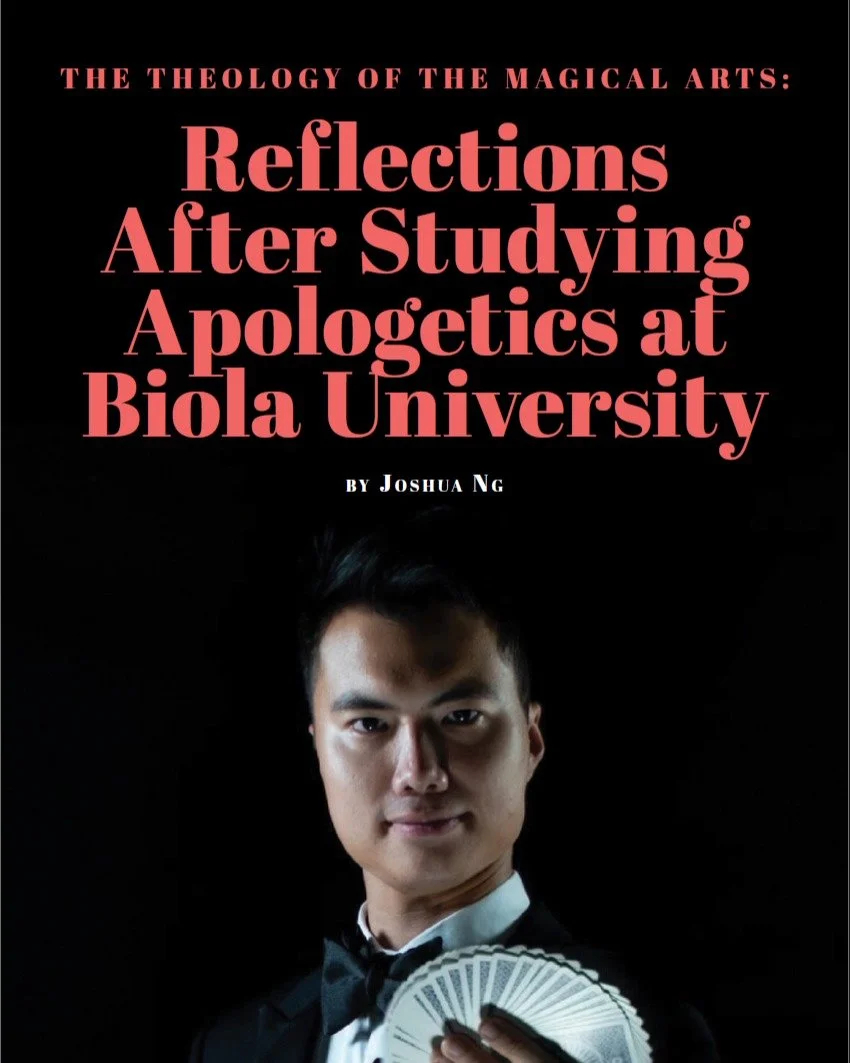 I am beyond honored to share that I am now a published magician in two industry magazines - The Linking Ring and The Voice of the Fellowship of Christian Magicians (FCM)!

The first image is the cover page for my short piece, "The Theology of th
