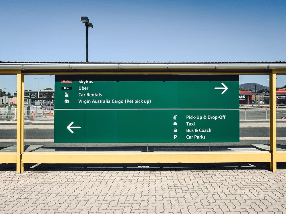 Directions to Skybus at Hobart Airport