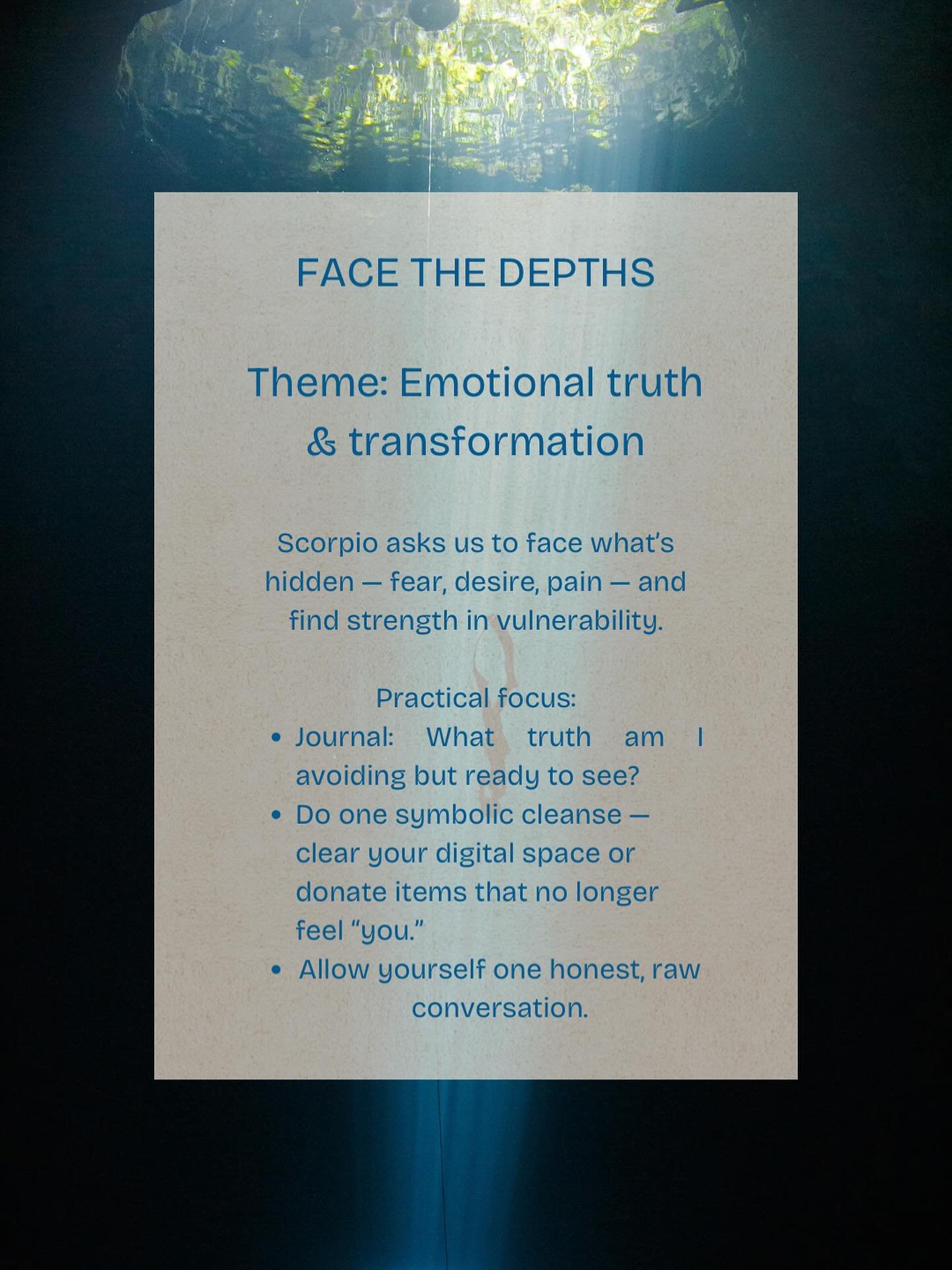Scorpio season begins by asking for your honesty &mdash; not just with others, but with yourself.
Truth is the first step toward transformation. #scorpioseason #trineandkite #emotionaldepth #scorpio