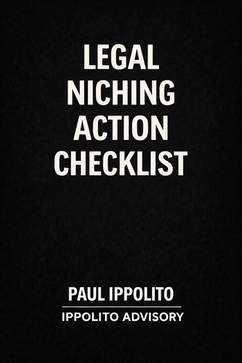 The Legal Niching Action Checklist