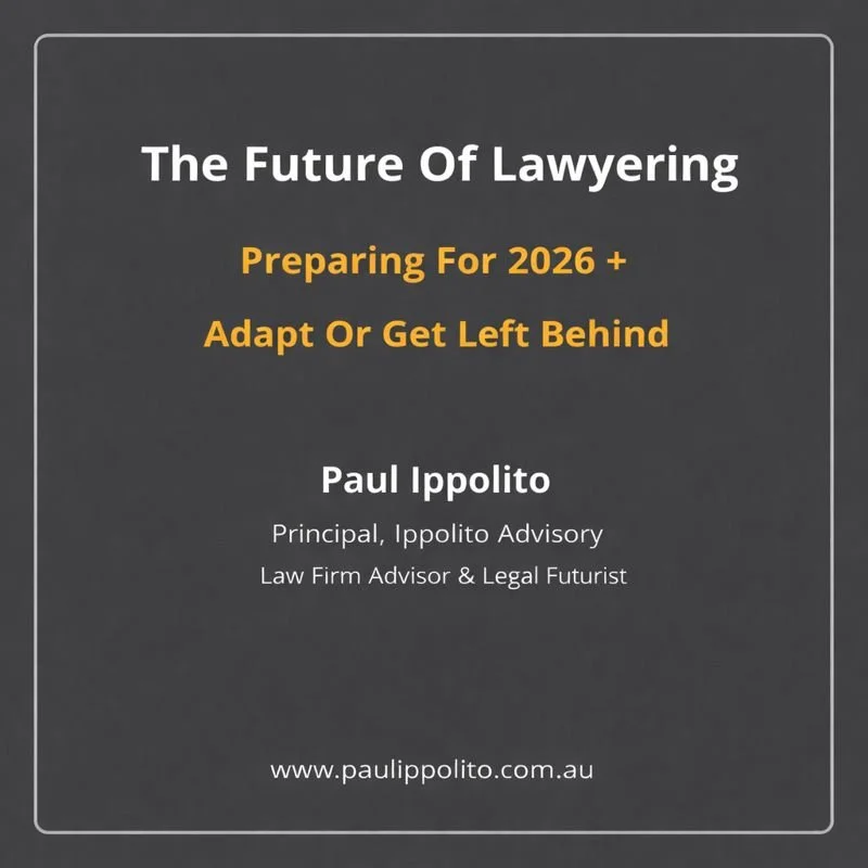 The Future Of Lawyering 2026 - A Strategic 1 Hour Video Briefing