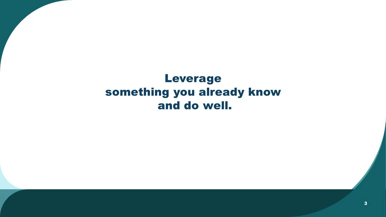 Leveraging existing expertise to build a successful solo law practice
