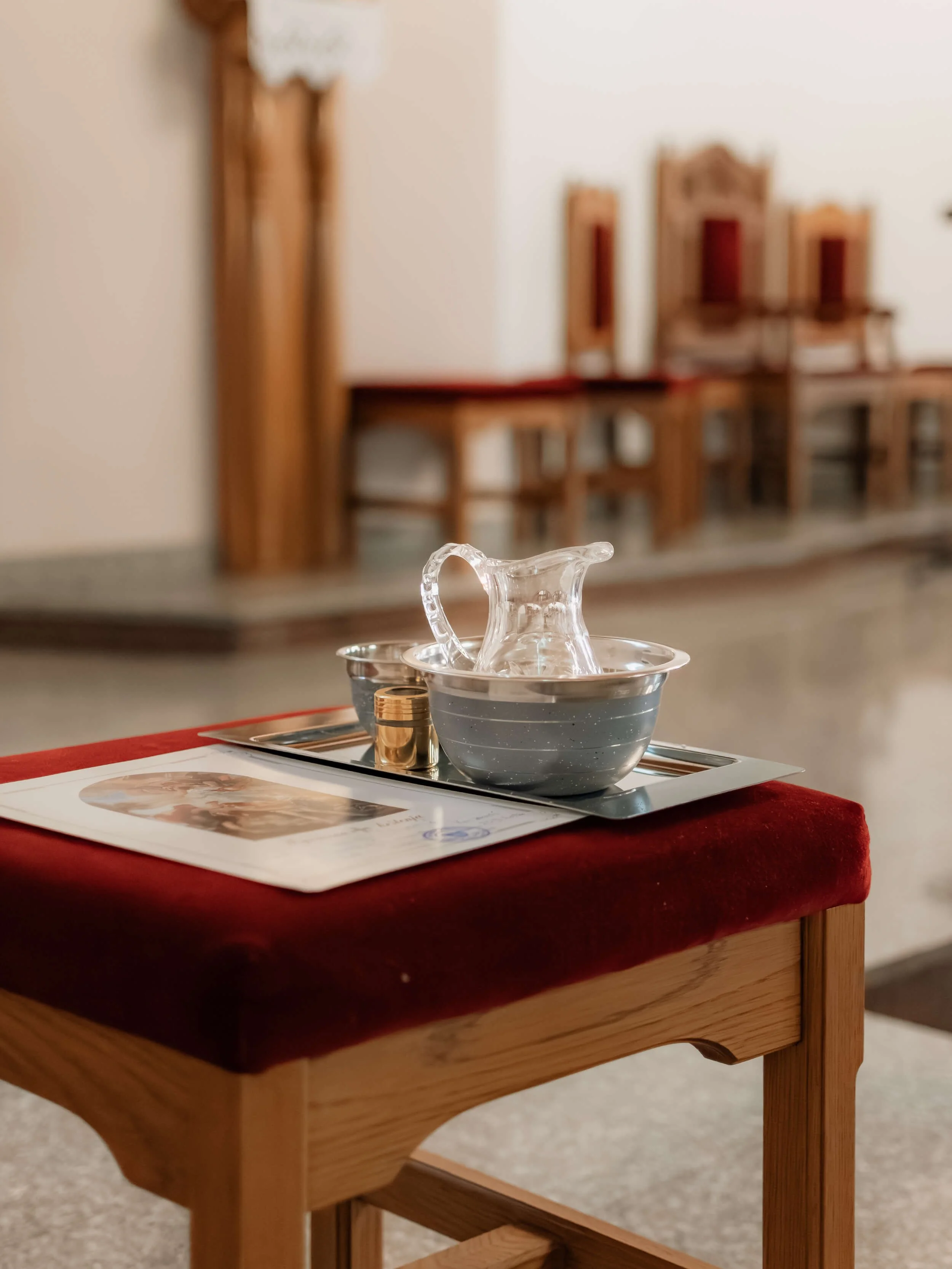 Fotografiranje krštenja-detalj