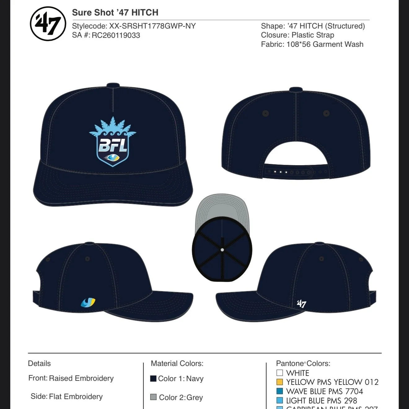 BFL Sure Shot '47 HITCH Cap