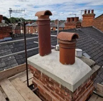 Chimney repointing and reflaunching