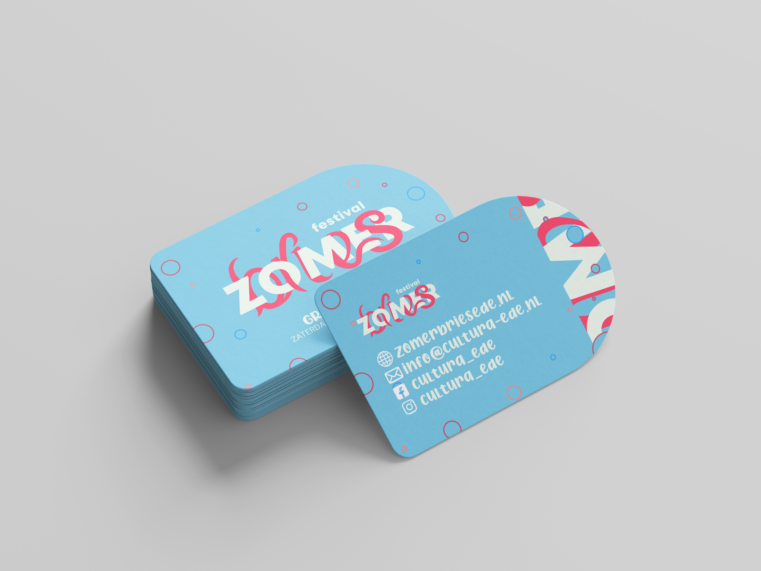 Full festival branding including website, logo, and merchandise design for Zomerbries event