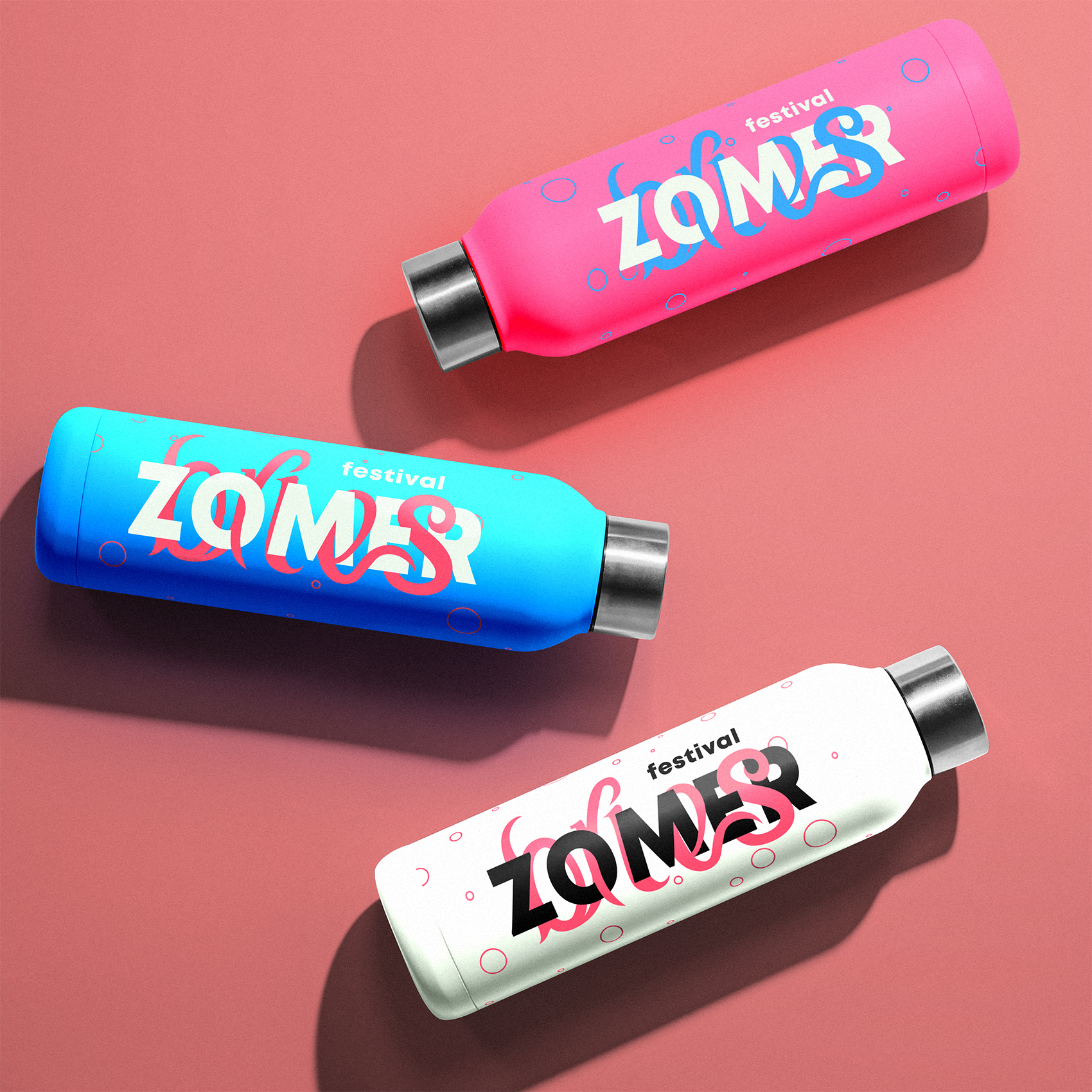 Full festival branding including website, logo, and merchandise design for Zomerbries event