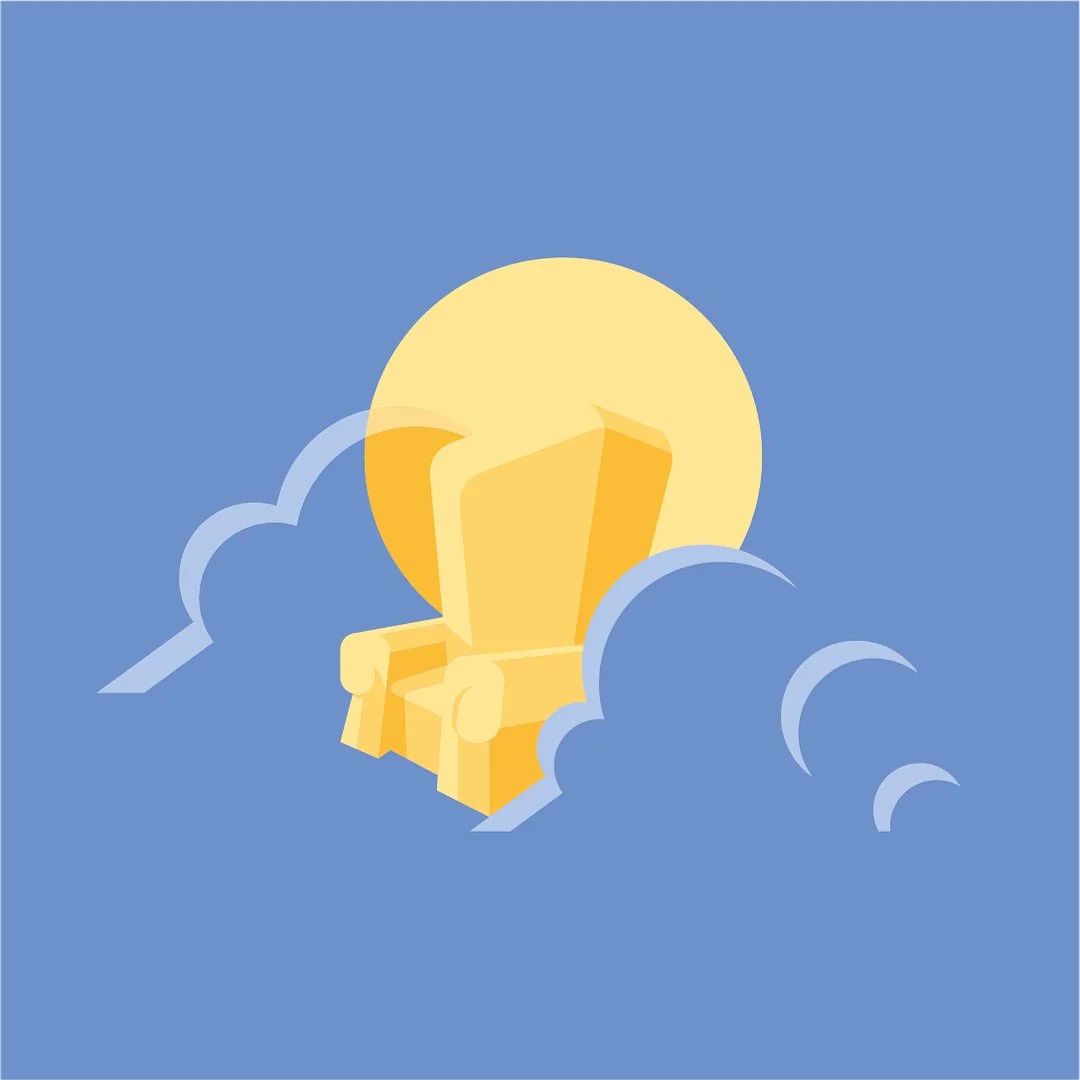 Minimalistic vectorgraphic #minimalism #minimalistic  #vector #vectorart #vectorgraphics #clouds #throne #sky #illustrator #illustration #art