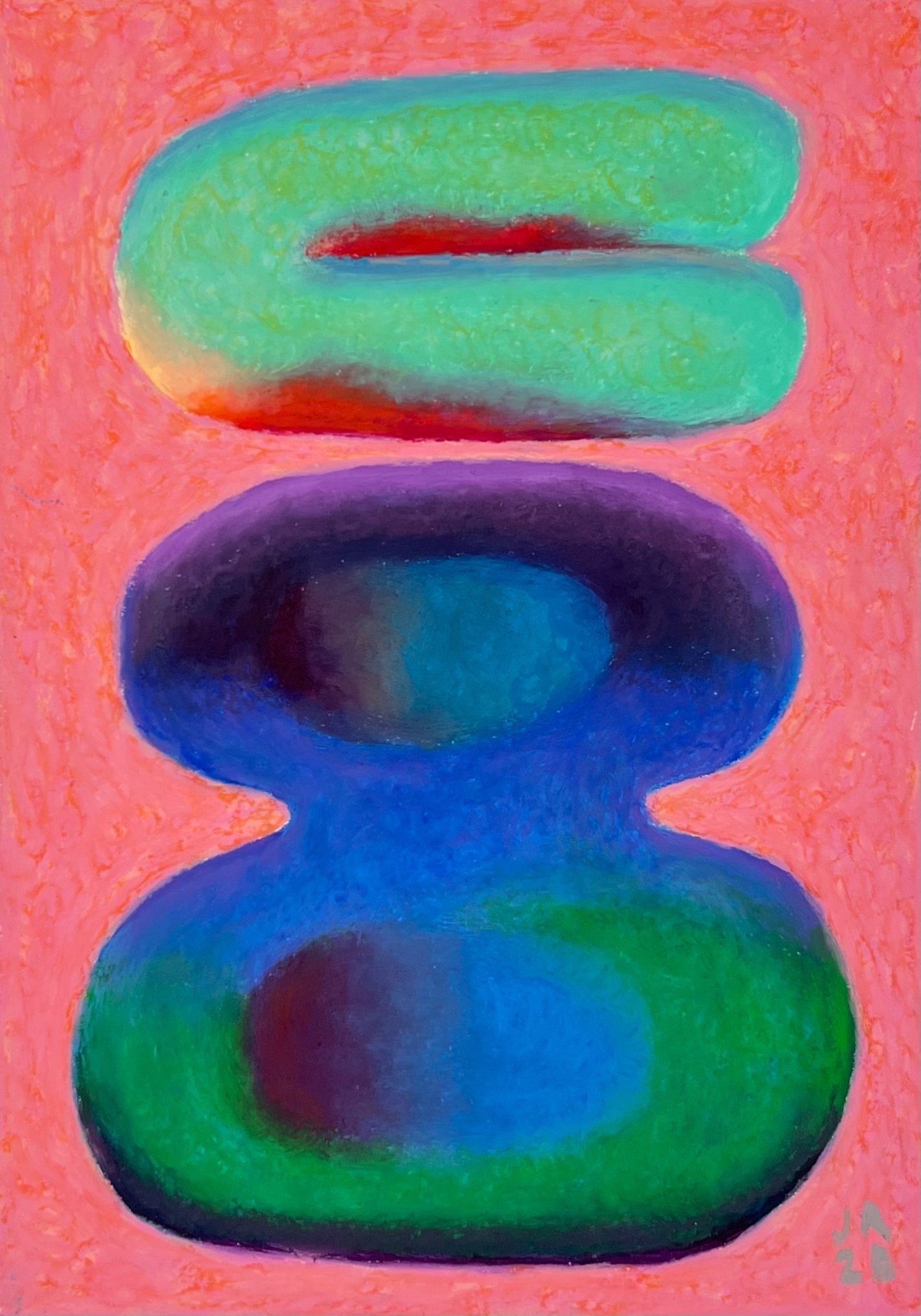 Lifeform 063, Oil pastel. 148 x 210 mm