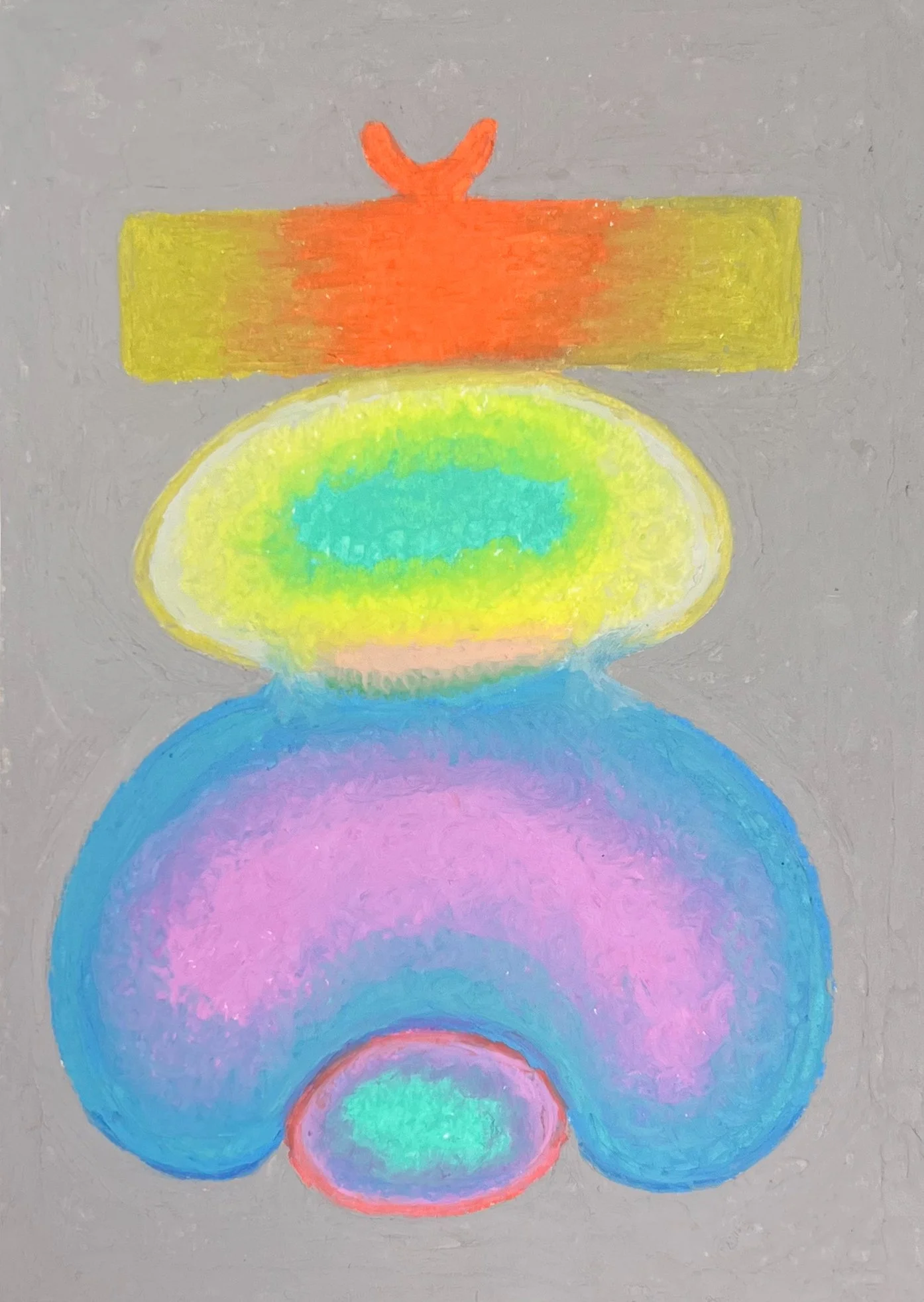 Lifeform 29, Oil pastel. 148 x 210 mm