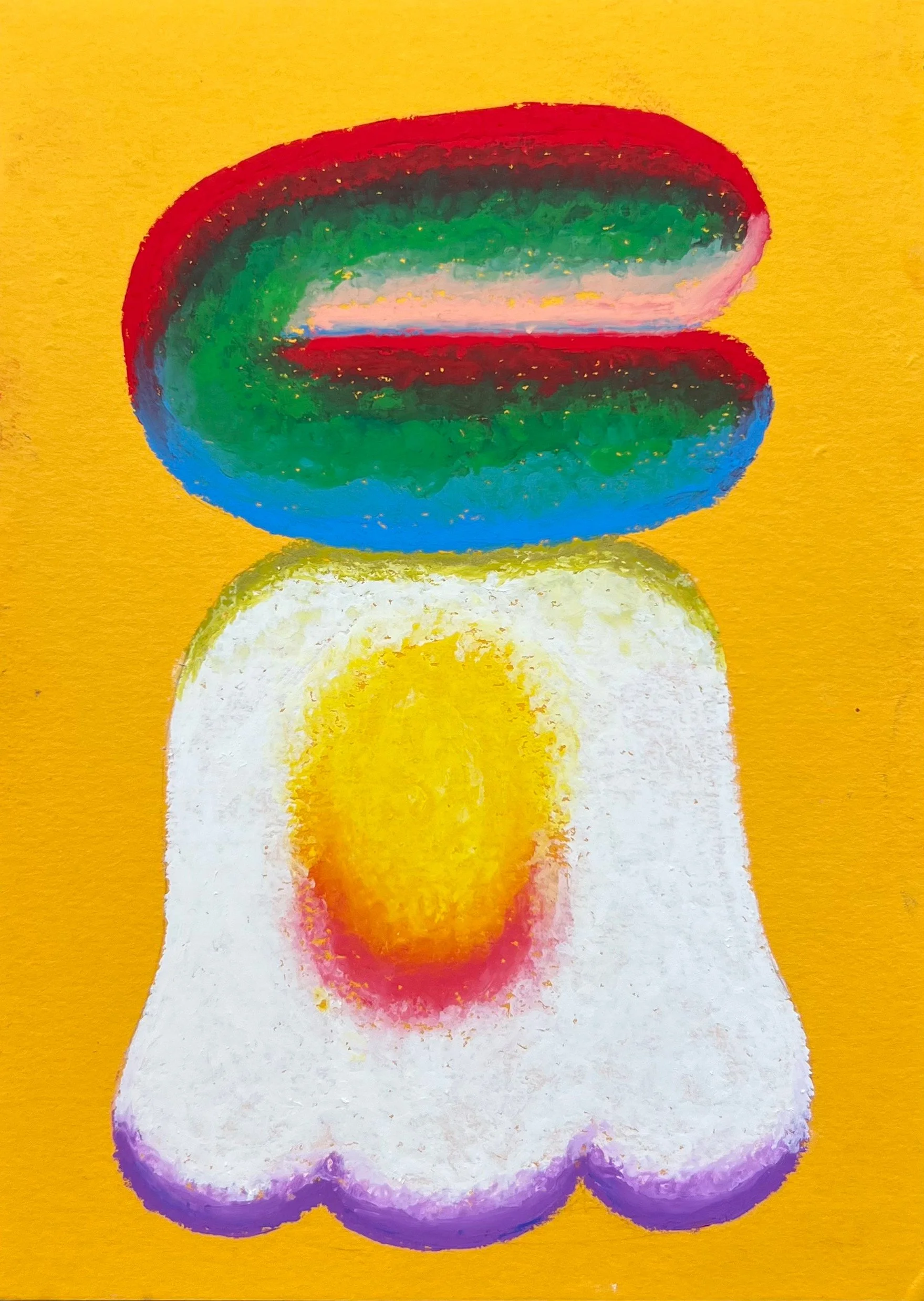 Lifeform 009, Oil pastel. 148 x 210 mm