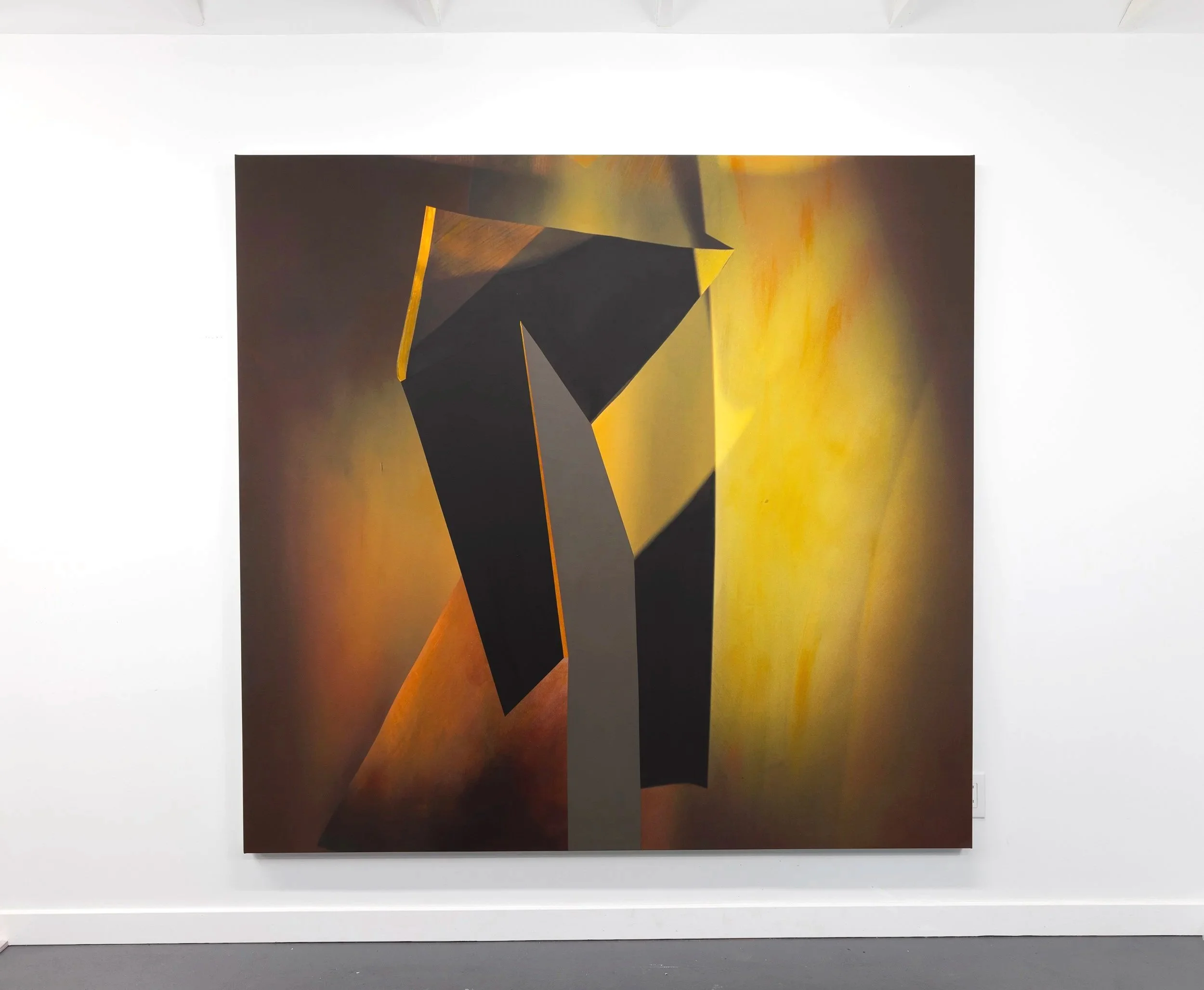 Facing Both Ways 2025 Archival Ink and Acrylic on Canvas 72 x 76 Inches
