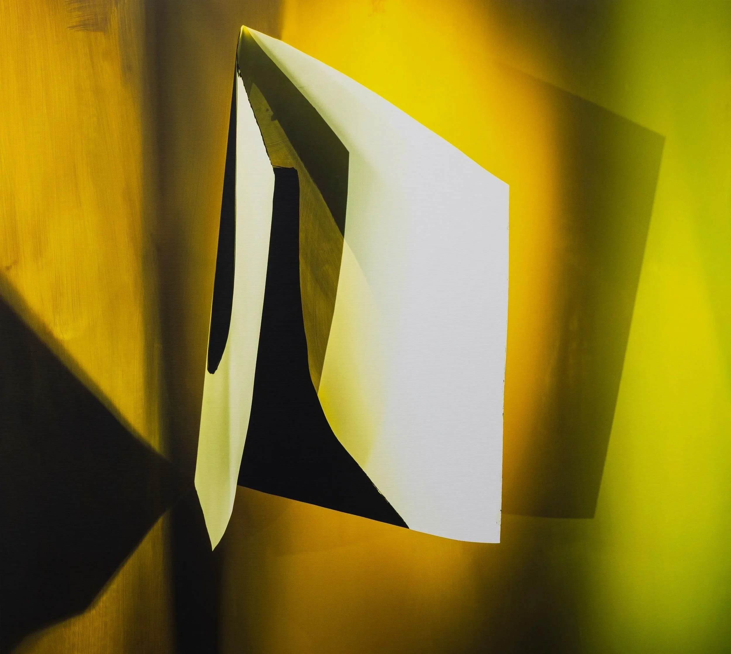 Yellow Bird 2026 Archival Ink and Acrylic on Canvas  36 x 40 Inches
