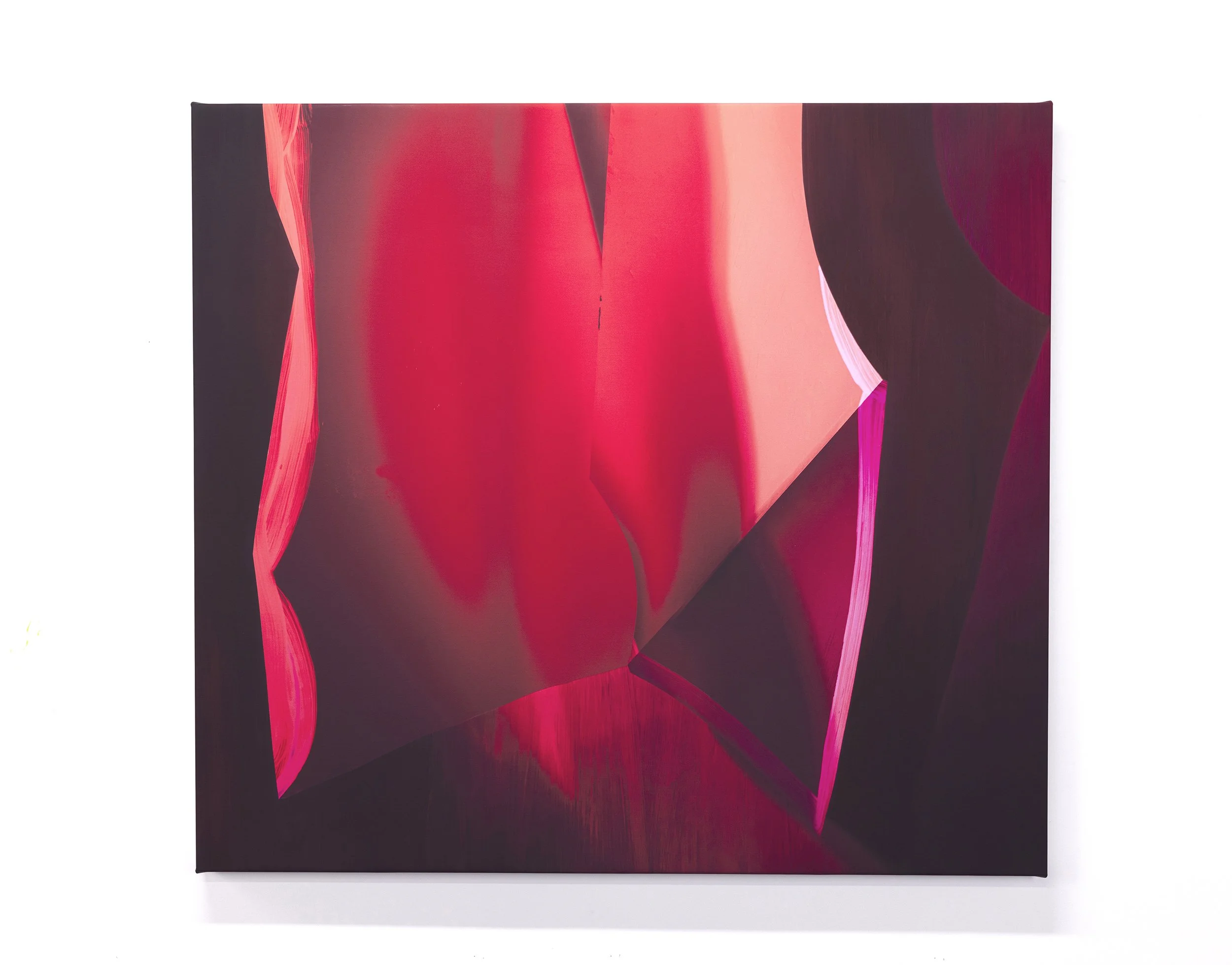 Charmer 2025 Archival Ink and Acrylic on Canvas 36 x 40 Inches 
