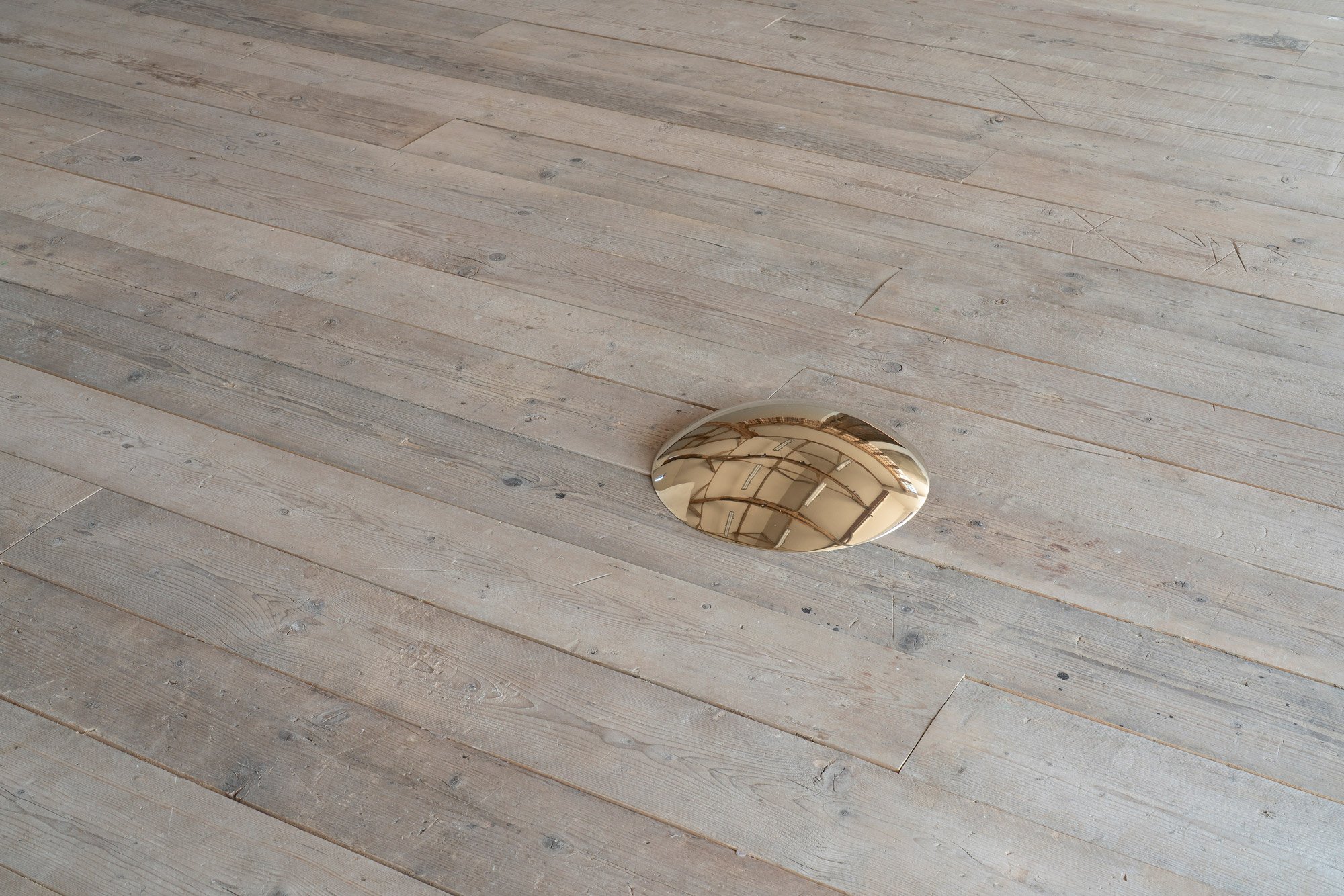 From Earth, 2026, aluminium bronze, 8 x 41 x 41 cm