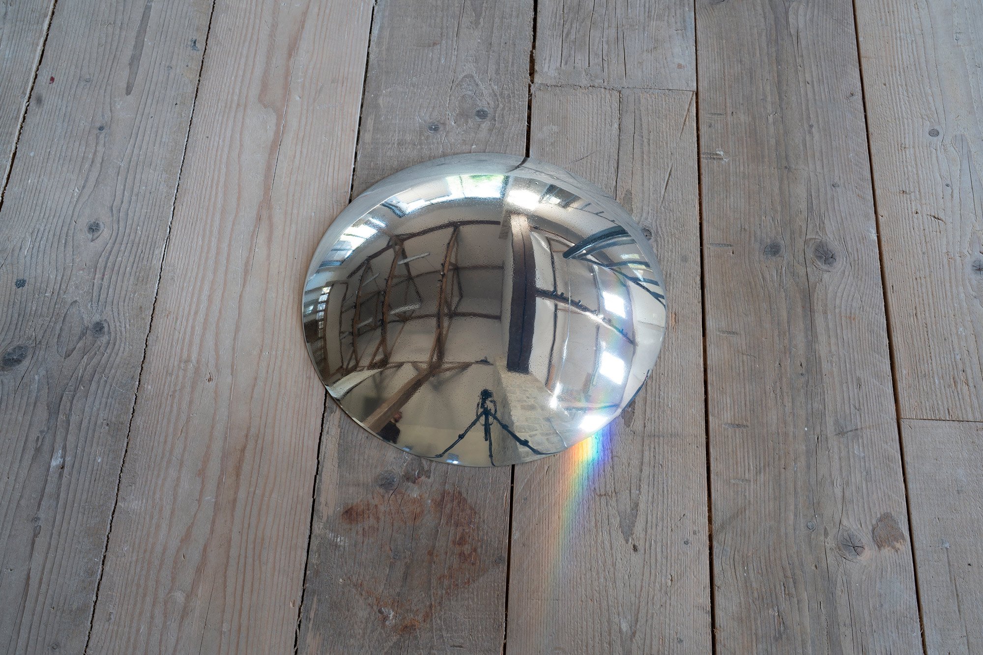 From Earth, 2024, zinc, 8 x 41 x 41 cm