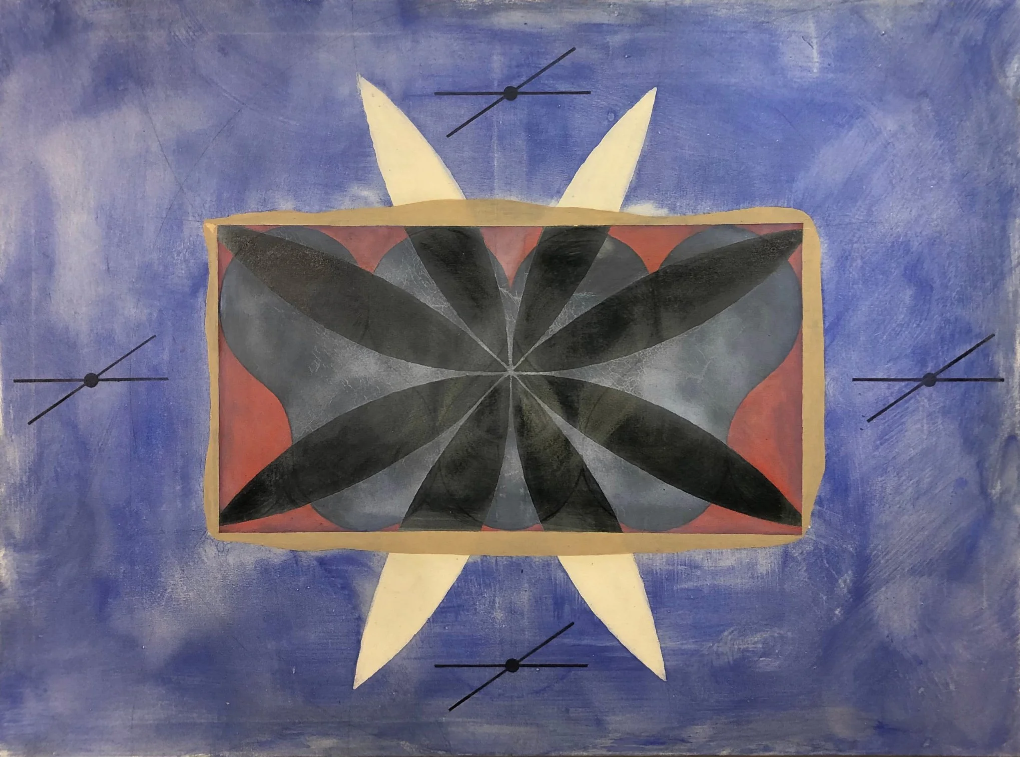 Registration Point, 2022, oil on canvas, 110 x 138 cm