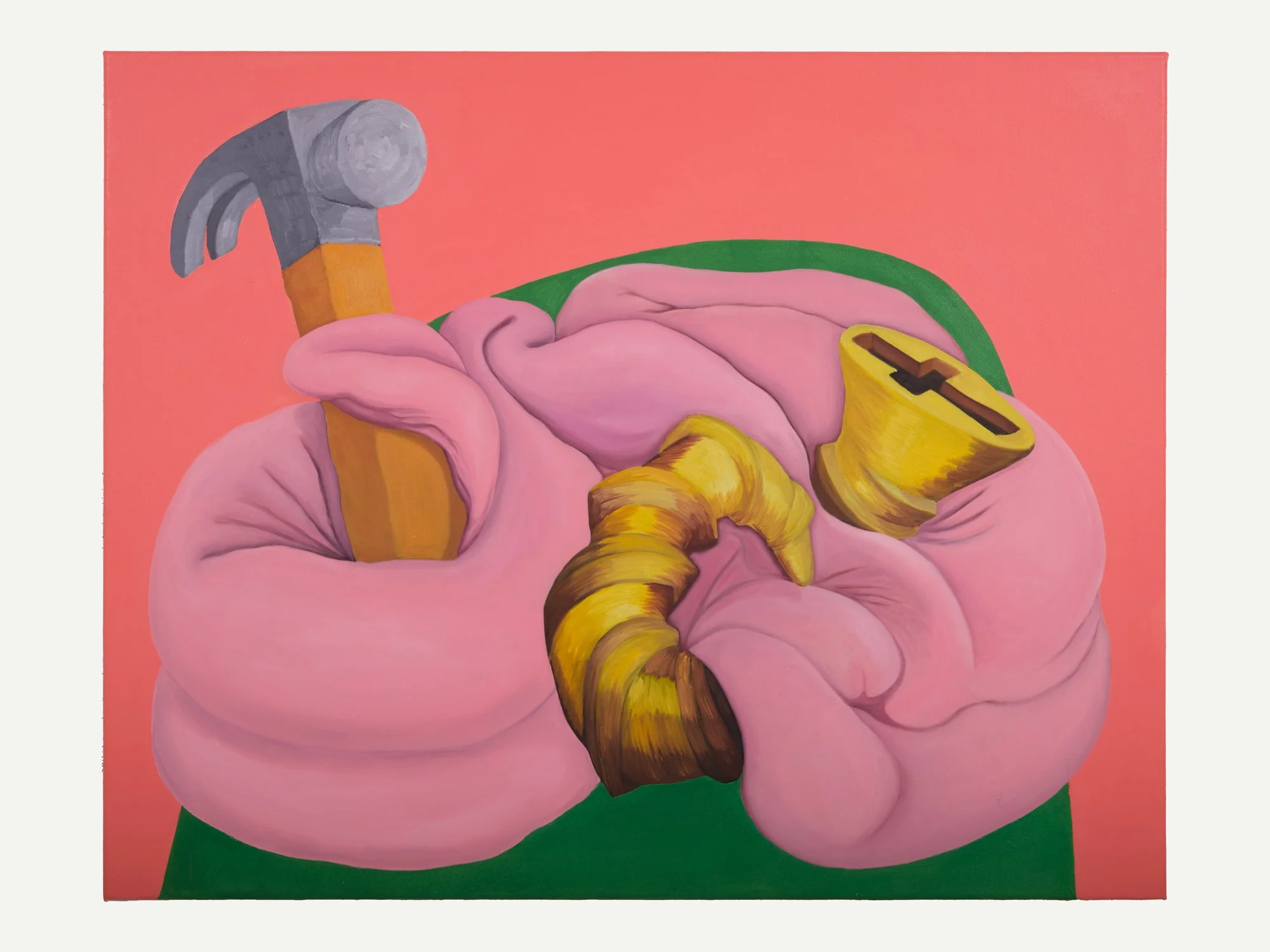 A conversation, 2024, oil on canvas, 80 x 100 cm