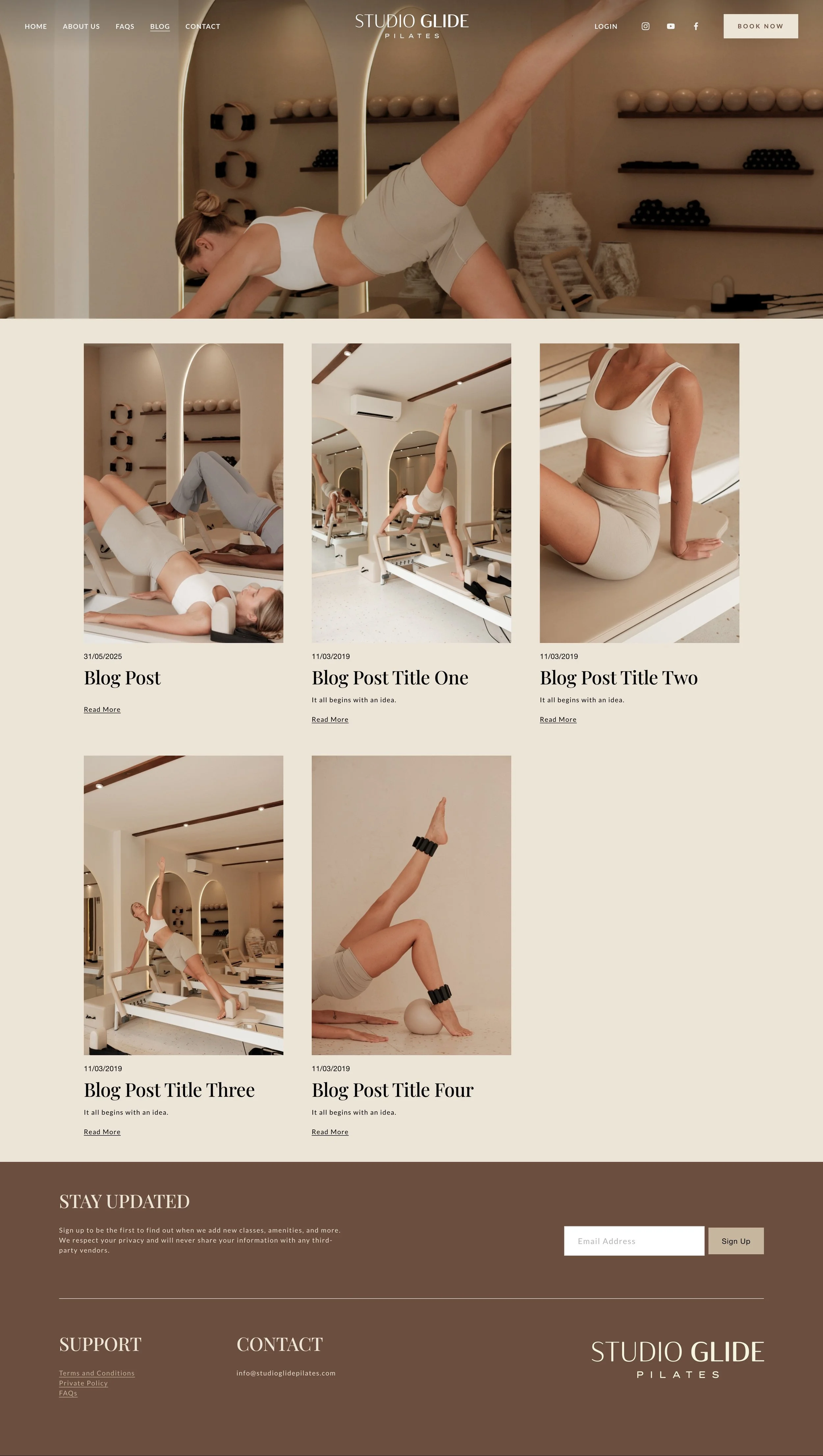 Blog - Studio Glide Pilates Squarespace website design or redesign by Sidra on Fiverr.jpeg