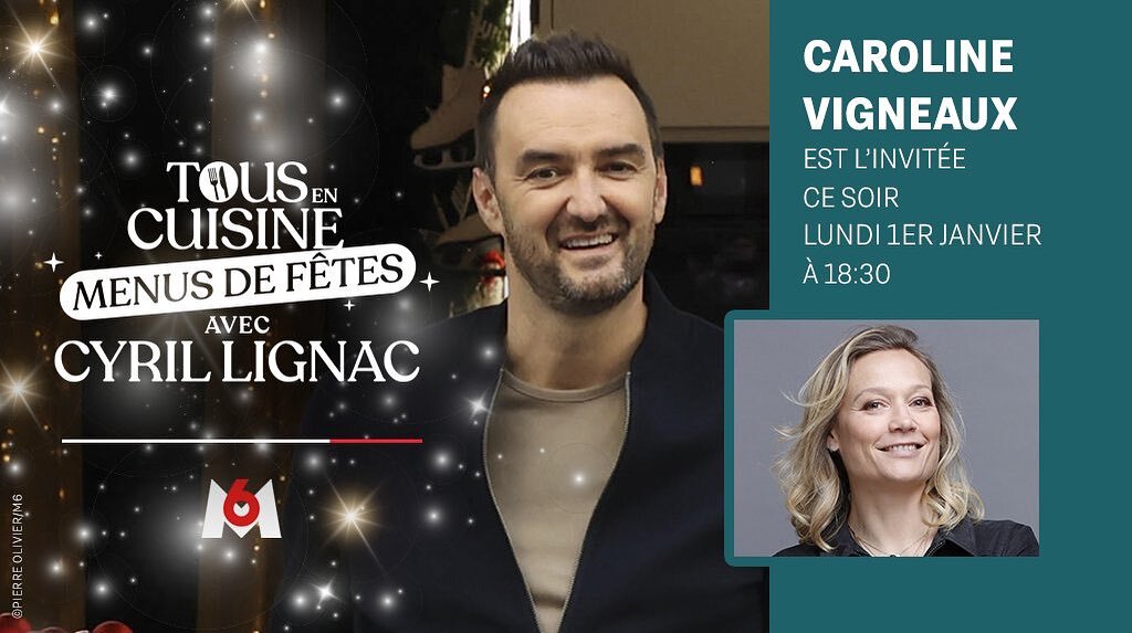 Ce soir dans Tous en cuisine, @cyril_lignac cuisinera aux c&ocirc;t&eacute;s de @carolinevigneaux !

Au menu :

- Galette croustillante aux champignons et l&eacute;gumes
- Bouillon l&eacute;ger asiatique au poulet effiloch&eacute;

A ce soir 18h30 su