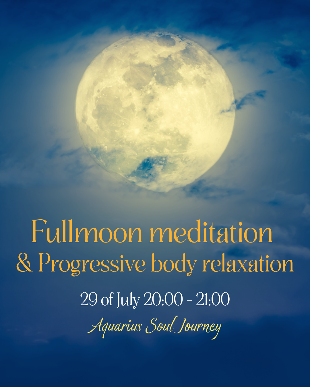 Full moon meditation & progressive body relaxation