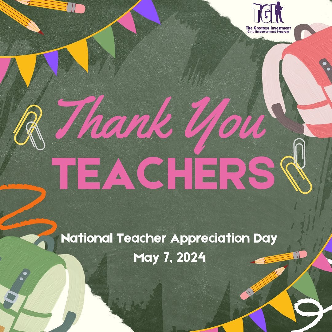 Today marks National Teacher Appreciation Day! TGI recognizes the importance and impact of teachers. 

Teachers care for our students, pass on knowledge to rising generations, and inspire our next leaders to dream up new possibilities for their futur