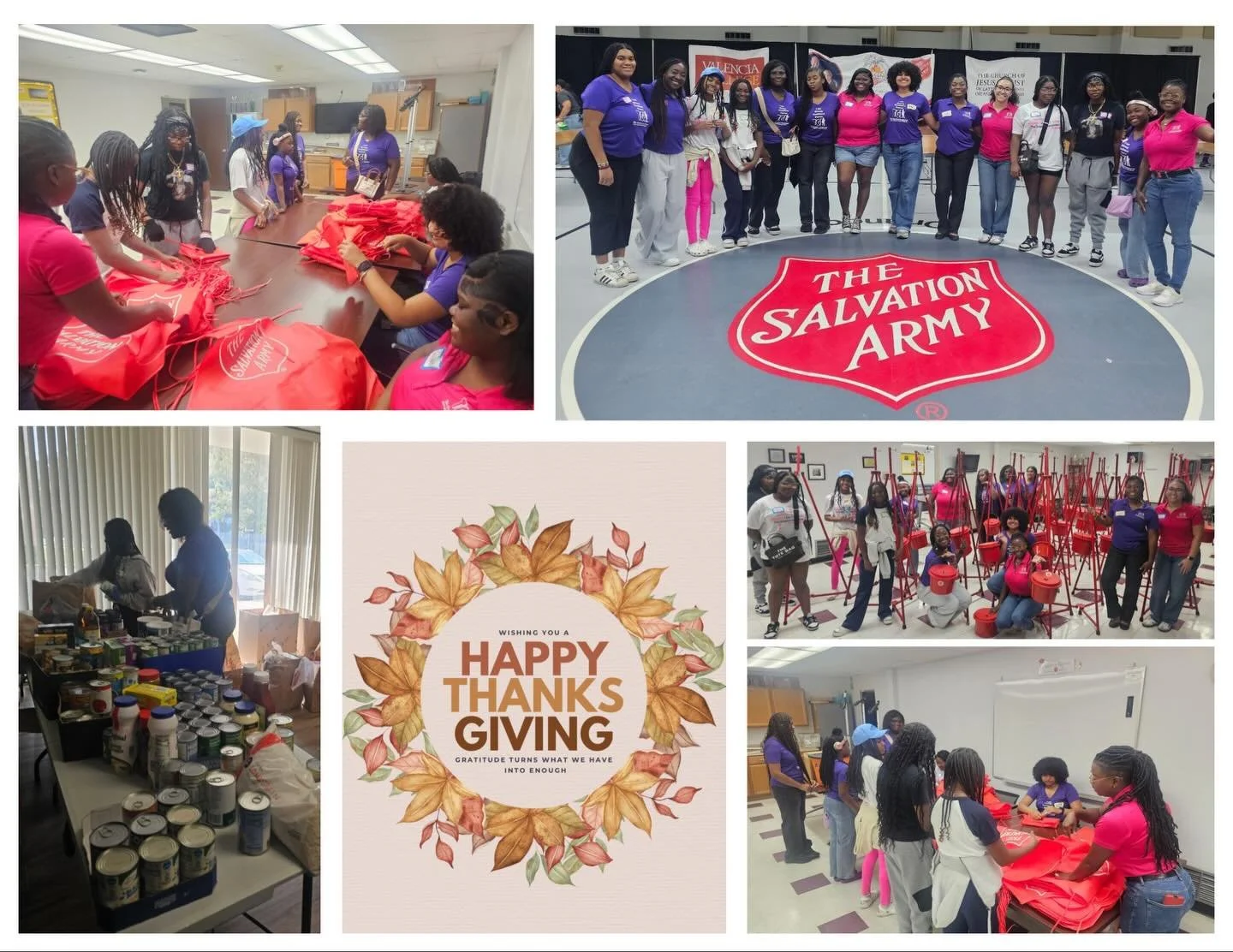This year, TGI is deeply grateful for the young leaders who continue to pour into the community with heart and dedication. This week, a group of inspiring leaders chose to spend their free time supporting @salarmyorlando as they prepare for Thanksgiv