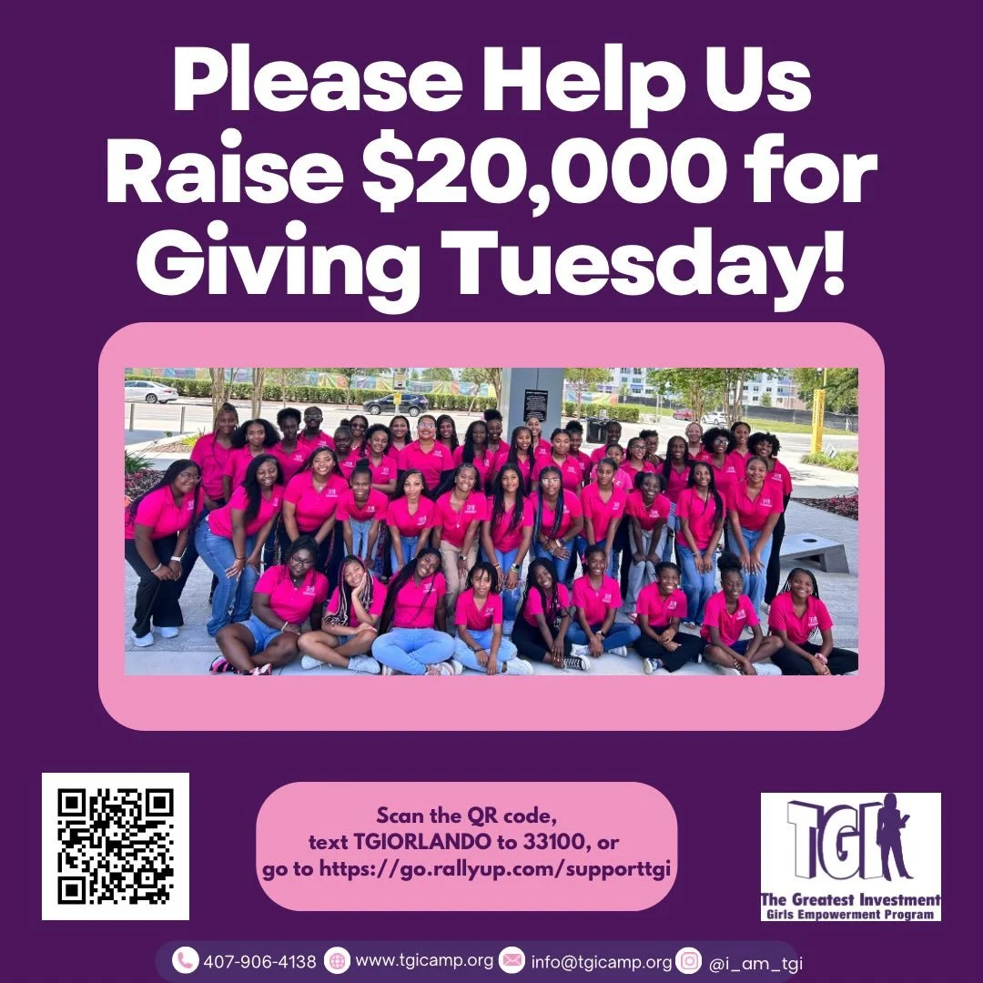 ✨ December 2 is Giving Tuesday! ✨

We&rsquo;re on a mission to raise $20,000 to expand program events, deepen connections, and empower more young ladies to find their voice. Every gift makes a difference in building strong minds and bright futures. ?