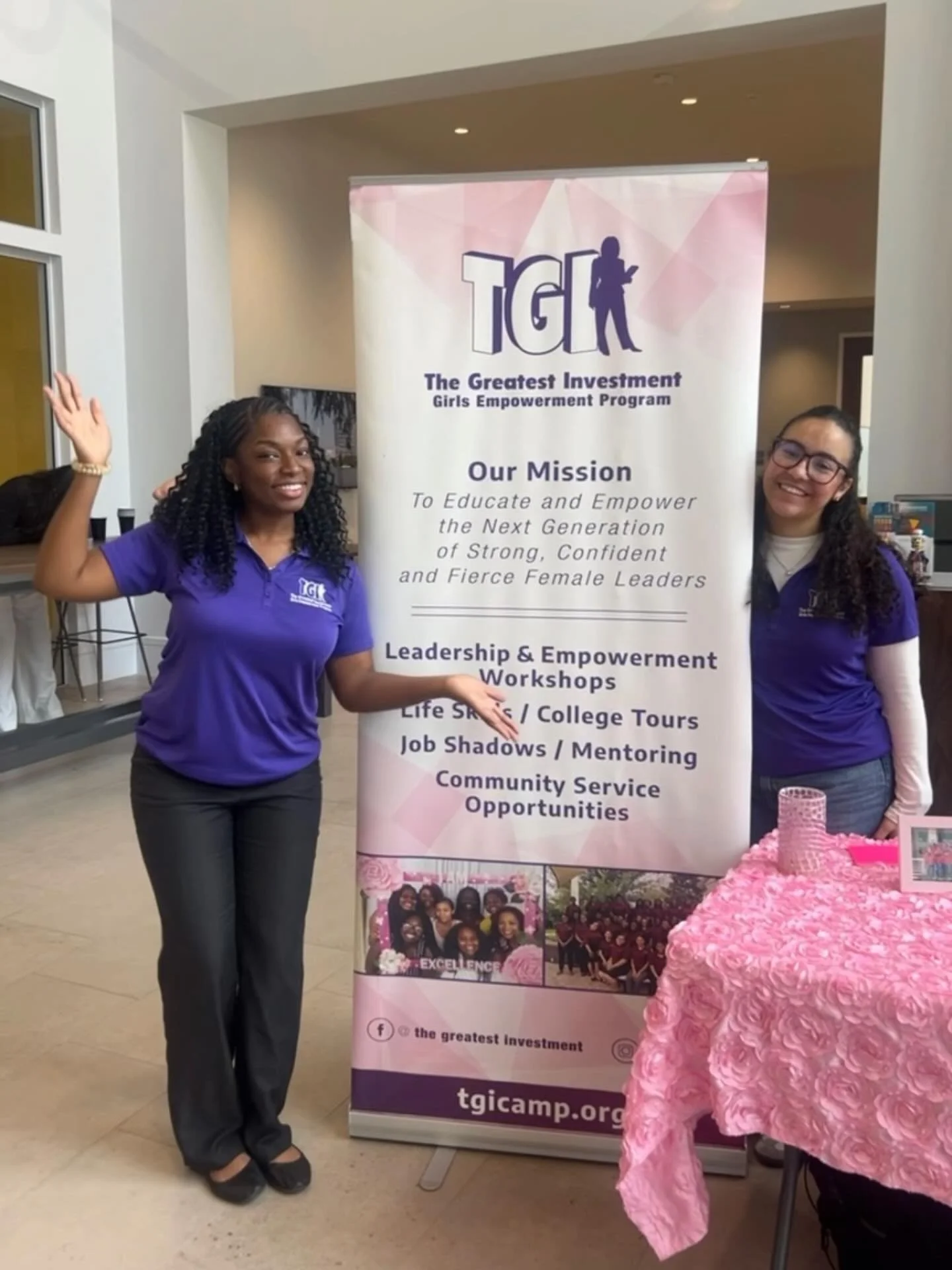 It&rsquo;s Wonderful Wednesday and TGI had a wonderful time tabling at UCF&rsquo;s Nonprofit Fair! We were able to connect and speak with students, faculty, and community leaders about all the great work we get to do with our girls. 💕💜

#TGItables 