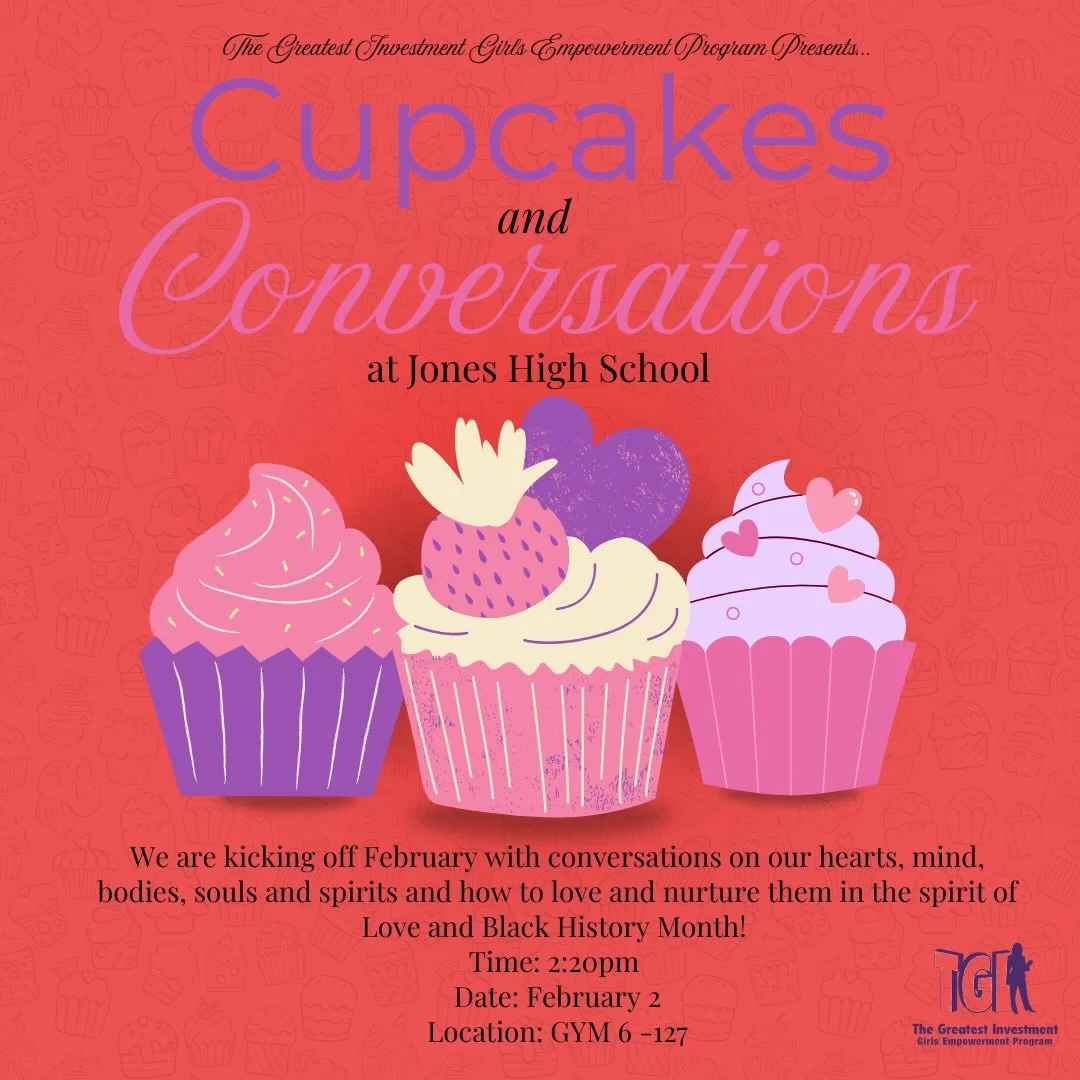 Calling all Jones High School girls! 📢Don&rsquo;t miss out on a very fun and tasty conversation on February 2 after school! Come learn about how take care and nurture ourselves during Black History month and the month of love 💜🩷👯&zwj;♀️

#jonespr