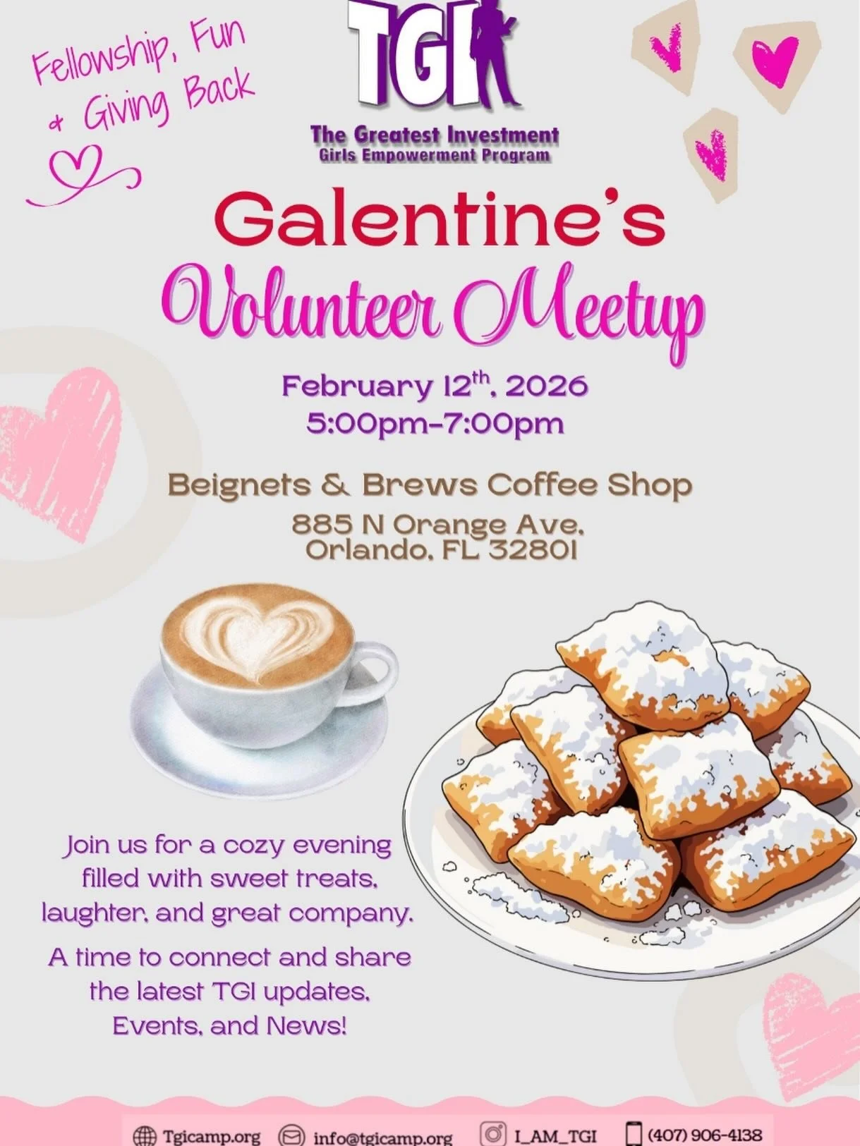 An evening for women who lead with purpose. 💗

Join us for TGI&rsquo;s Galentine&rsquo;s Volunteer Meetup as we bring together professionals committed to shaping the next generation of female leaders.

If you&rsquo;re passionate about mentorship, co