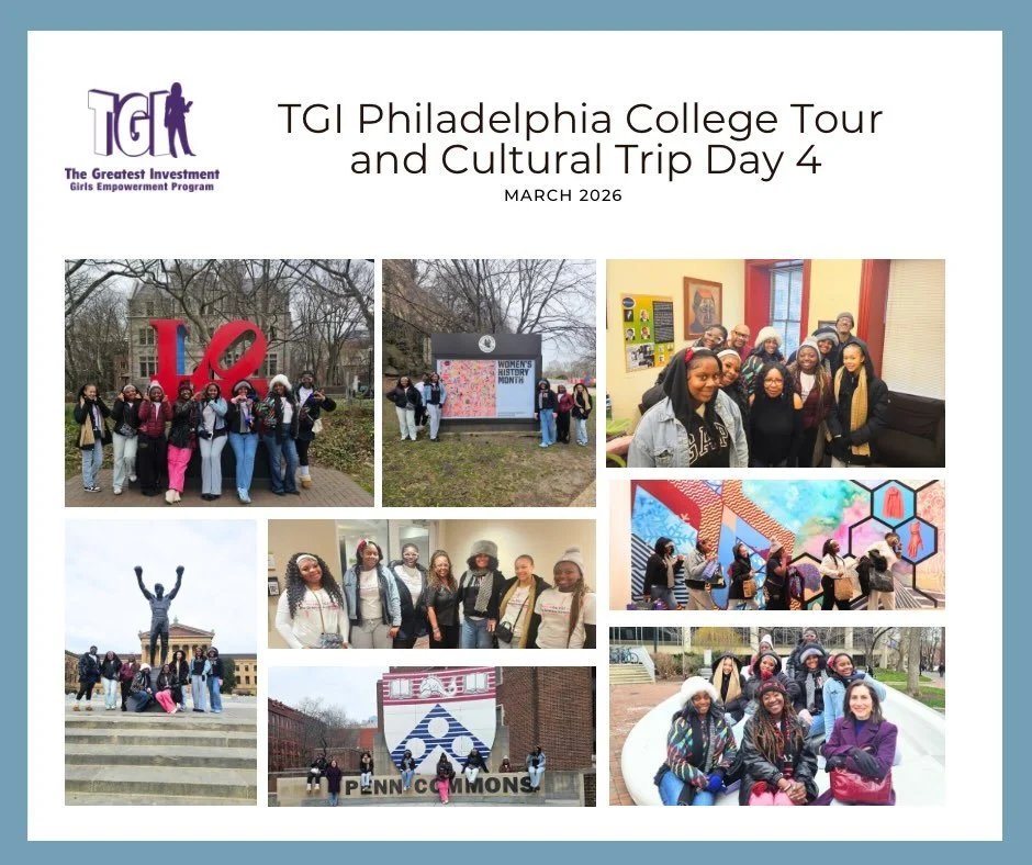 ✨ TGI Philadelphia College Tour  and Cultural Trip &mdash; Day 4 ✨

What a powerful and unforgettable experience for our TGI young ladies in Philadelphia!

From walking through history to stepping boldly into their future, today was filled with momen