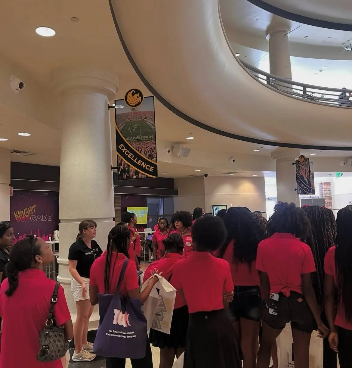 Throwback to TGI Summer Camp 2025 when the girls participated in the Women Of Excellence Luncheon. After the empowering luncheon, they had the opportunity to tour the University of Central Florida where they learned about all the university has to of