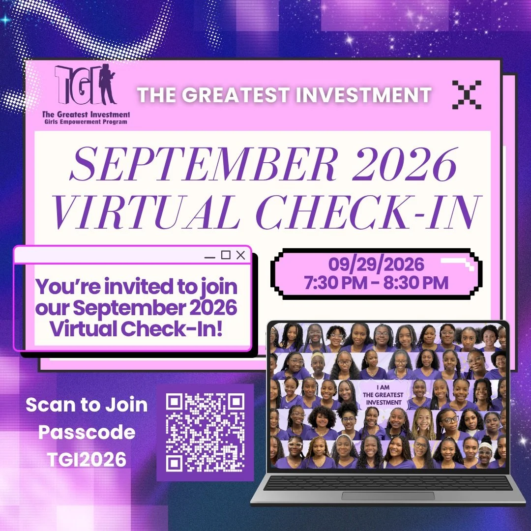 TGI Young Leaders, it&rsquo;s time to check in!

Join us for our September Virtual Check-In as we reconnect, catch up, and have some fun! ✨

📅 Tuesday, September 29, 2026
⏰ 7:30 PM &ndash; 8:30 PM
💻 Virtual via Zoom

Scan the QR code on the flyer t