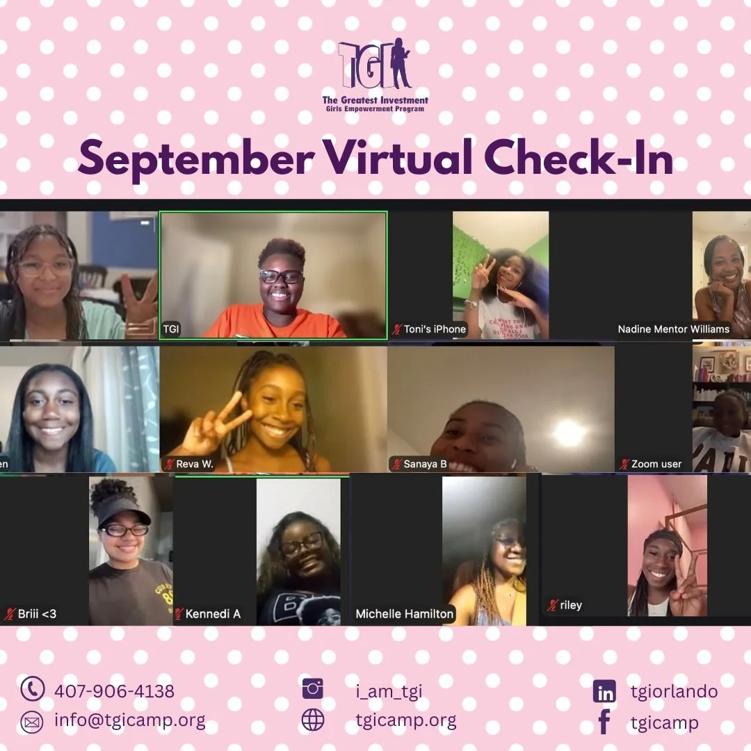 ✨ September Check-in, complete! ✨

On Tuesday, September 29, we joined together to discuss the Importance of Whimsy. We&rsquo;re encouraging our young leaders to make space for joy, creativity, play, and the little moments that remind us not to take 