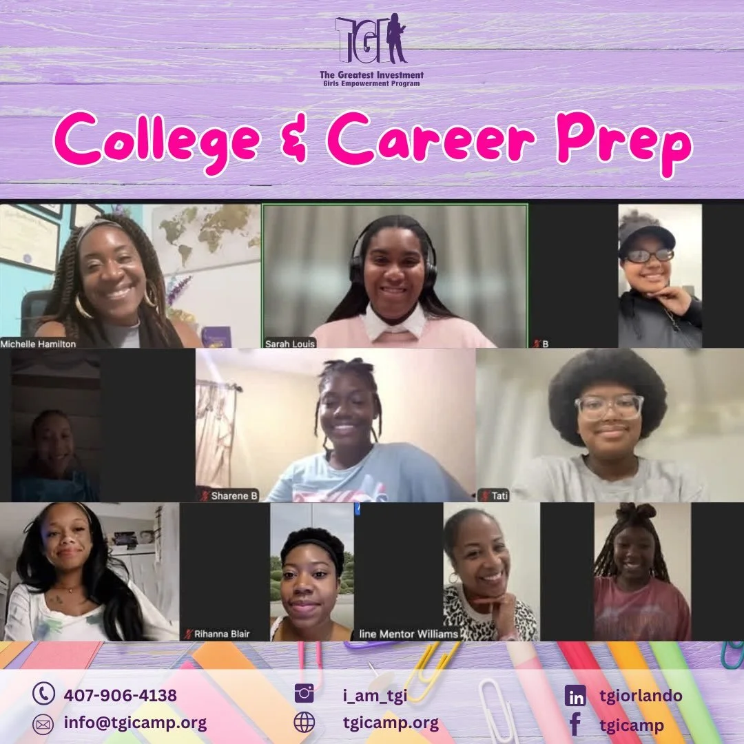 TGI College &amp; Career Prep Recap! ✨📚

Our students are one step closer to their future goals! 🌟 During Session #4, we focused on the importance of building a strong resume to prepare for college applications, scholarships, internships, and futur