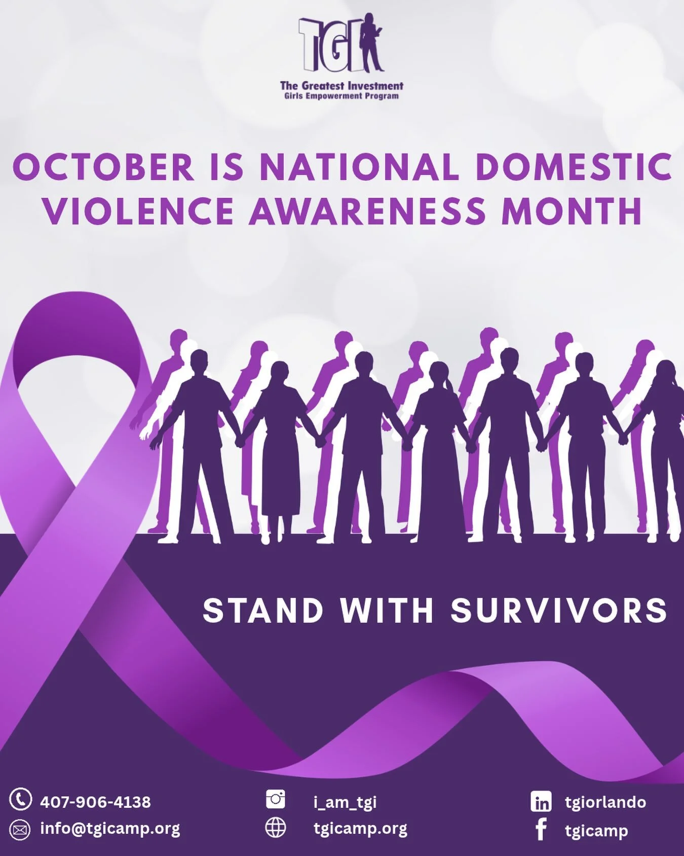 October is Domestic Violence Awareness Month and this year, the Domestic Violence Awareness Project is encouraging us to move beyond awareness and take action.

Taking action starts with learning the signs of abuse, sharing resources, supporting surv