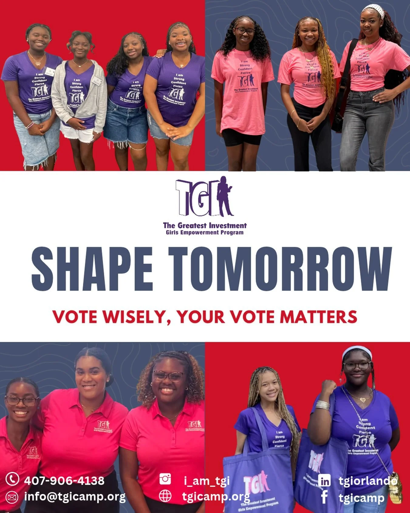 Our young leaders are future voters in training! While they can&rsquo;t cast a ballot yet, they learn what true leadership looks like by watching YOU.

To our TGI parents, alumni, volunteers, and partners: you hold the power to model civic leadership