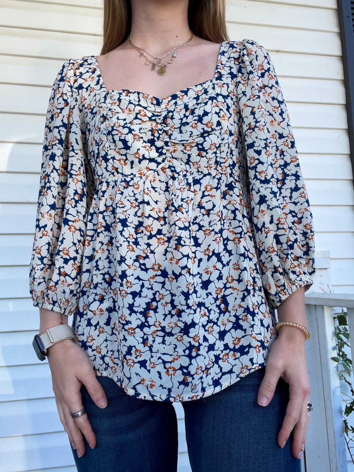 Floral Sweetheart Top