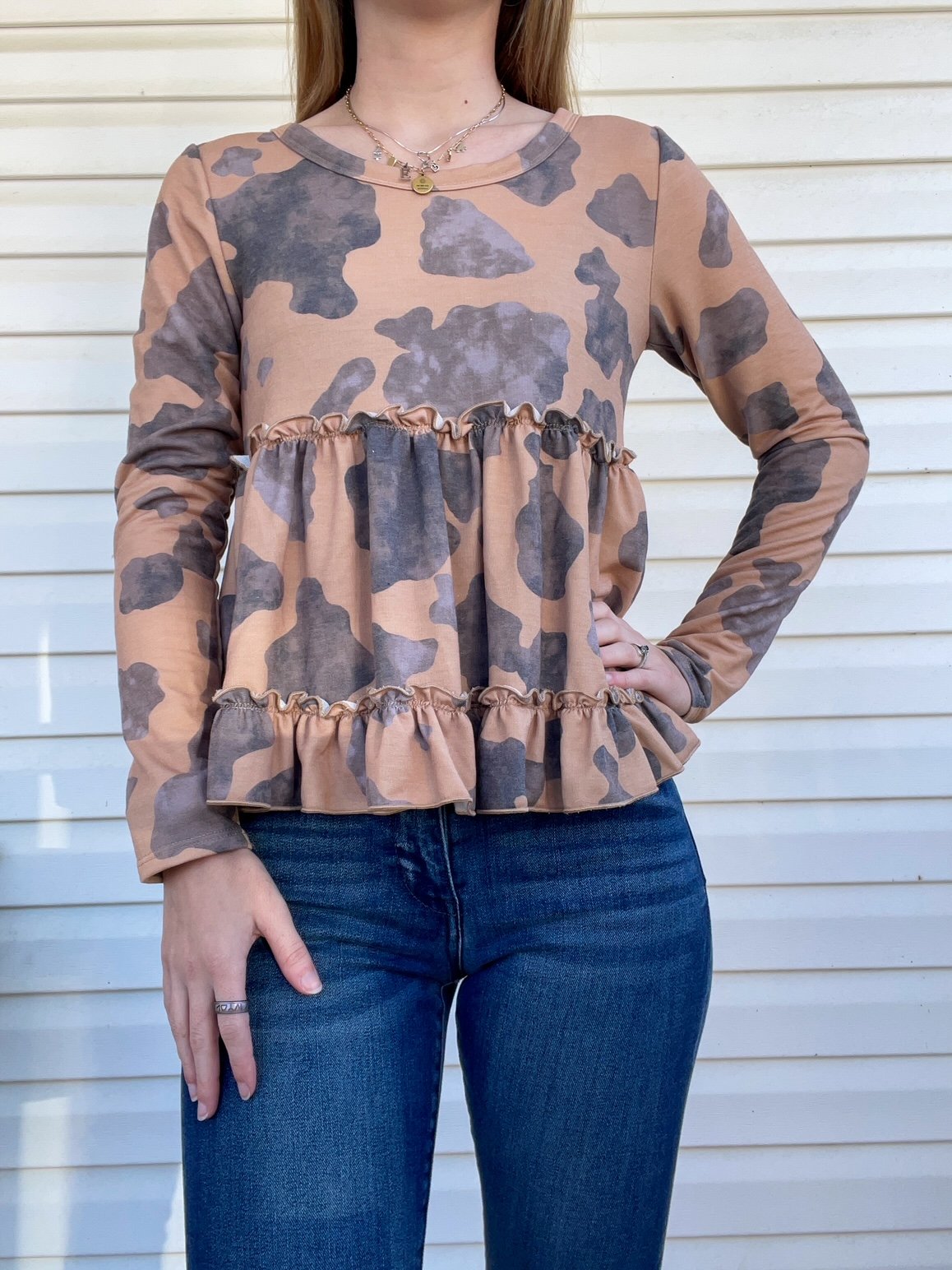 Cow Print Long Sleeve
