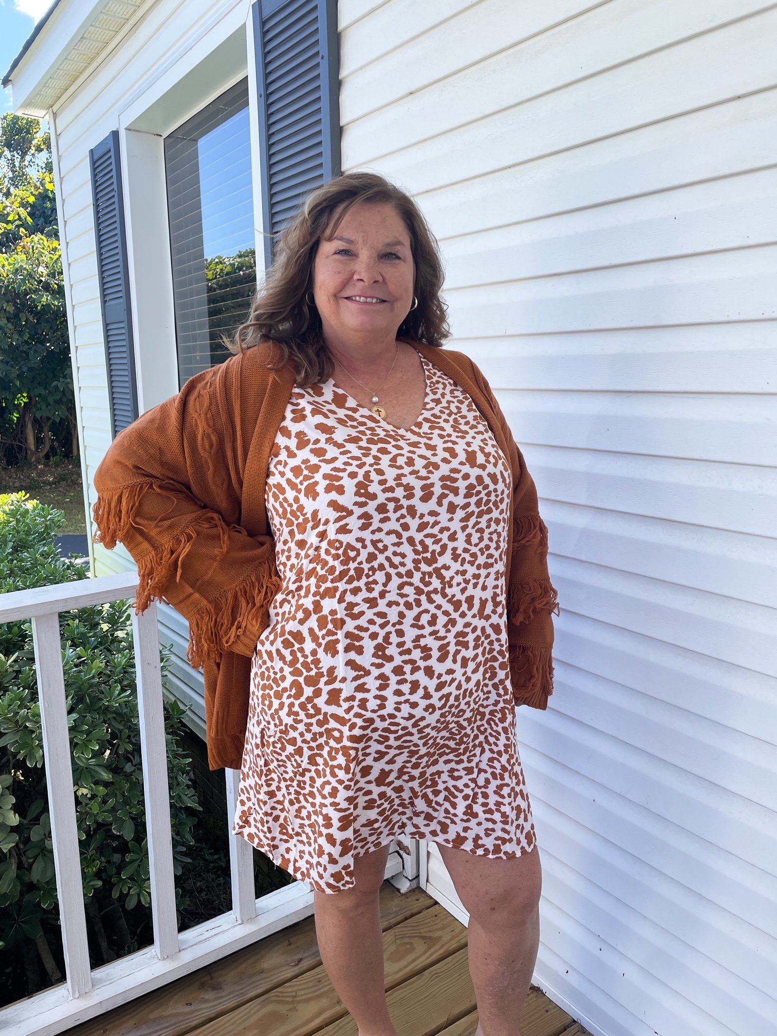 Pink & Brown Cheetah Dress