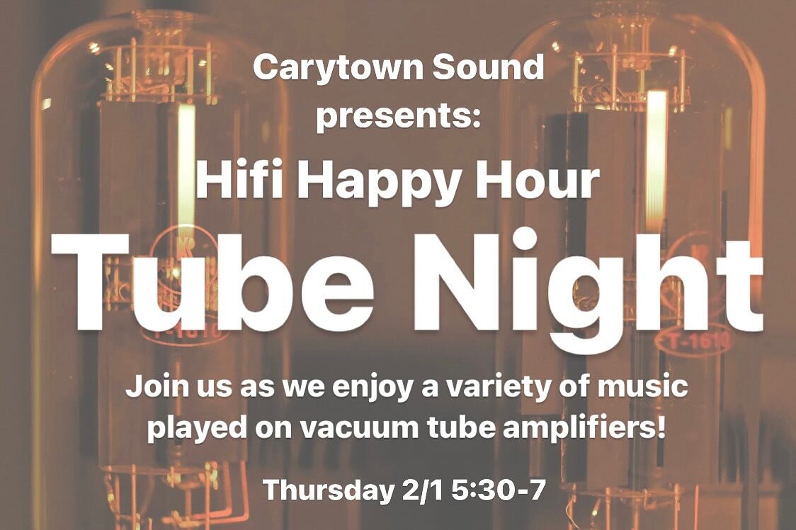 Tomorrow night! We&rsquo;ll be playing amps from Western Electric, Lab 12, and a special guest amp, the Kronzilla! #tubeamp #hifi #classa #analog #valveamplifier #tubeamplifier #happyhour #carytown #rva #richmondva #richmond #stereo #homeaudio