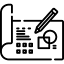 Grafik eines Calenders mit Bleistift und Diagramm