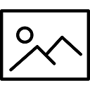 Ein einfacher Strichgraph mit Kreis und Bergketten.