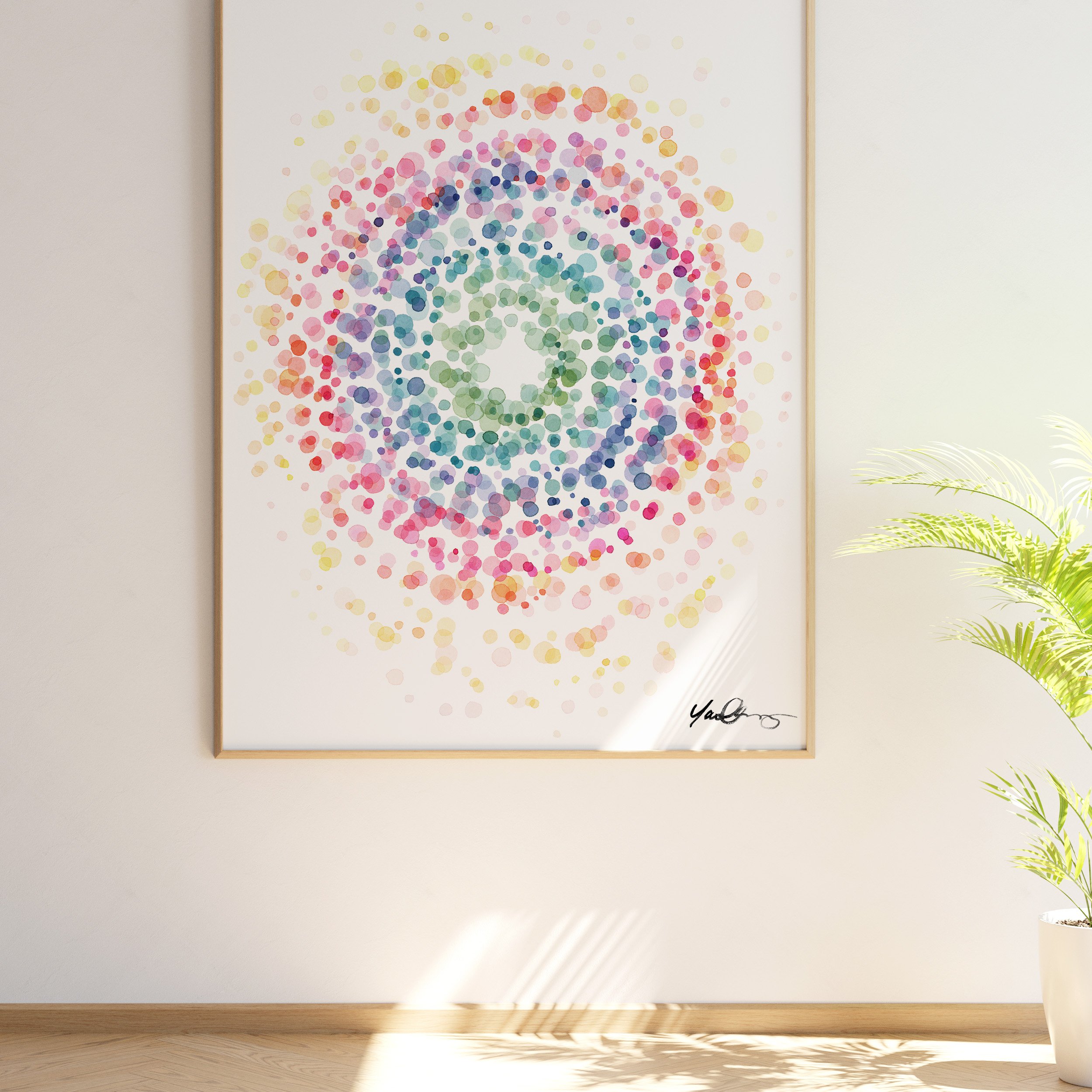 yao-cheng-rainbow-swirl-no-1-concentric-circle-watercolor-print-meditation-living-room-framed-decor.jpg