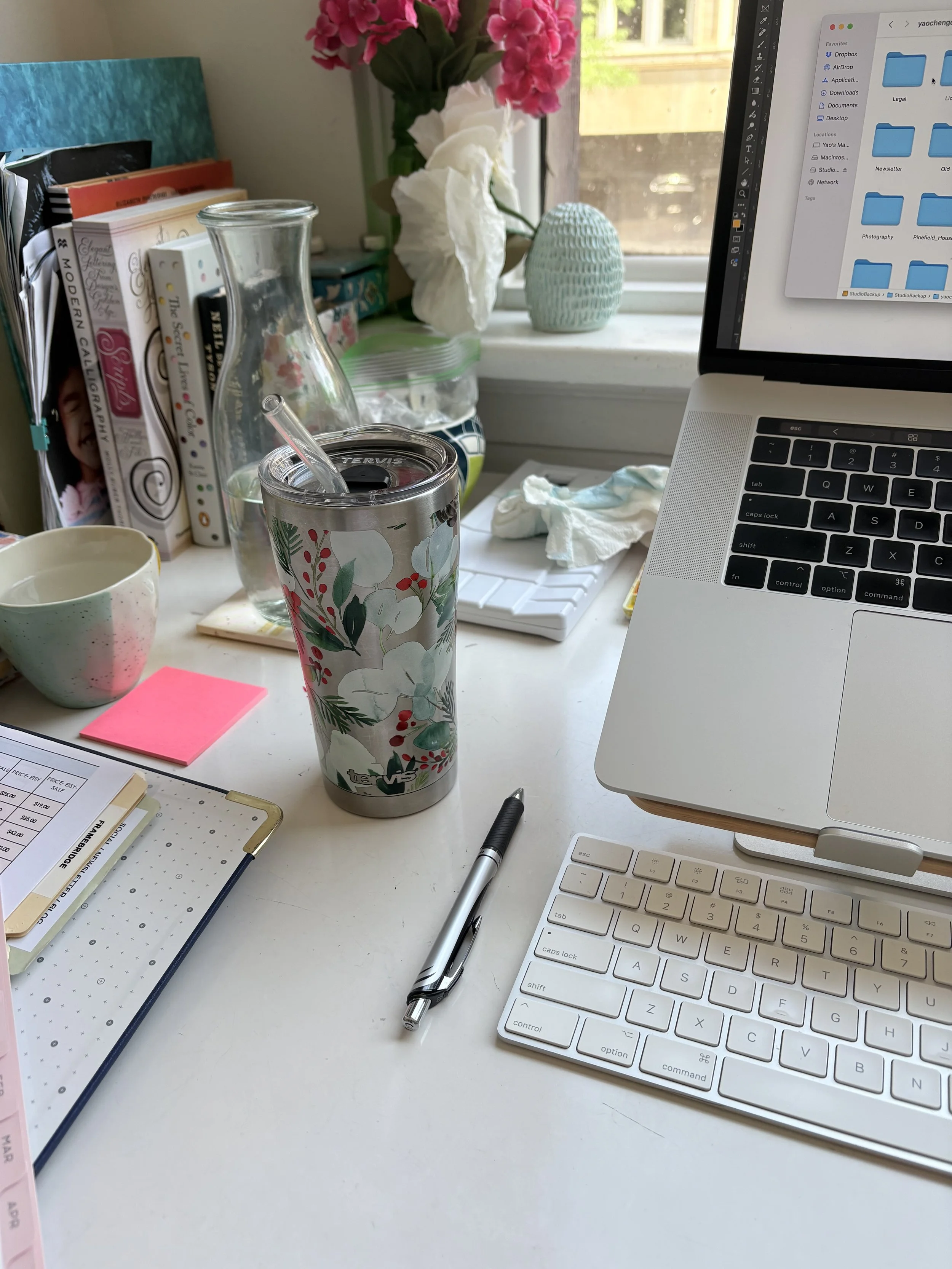 Morning at the studio