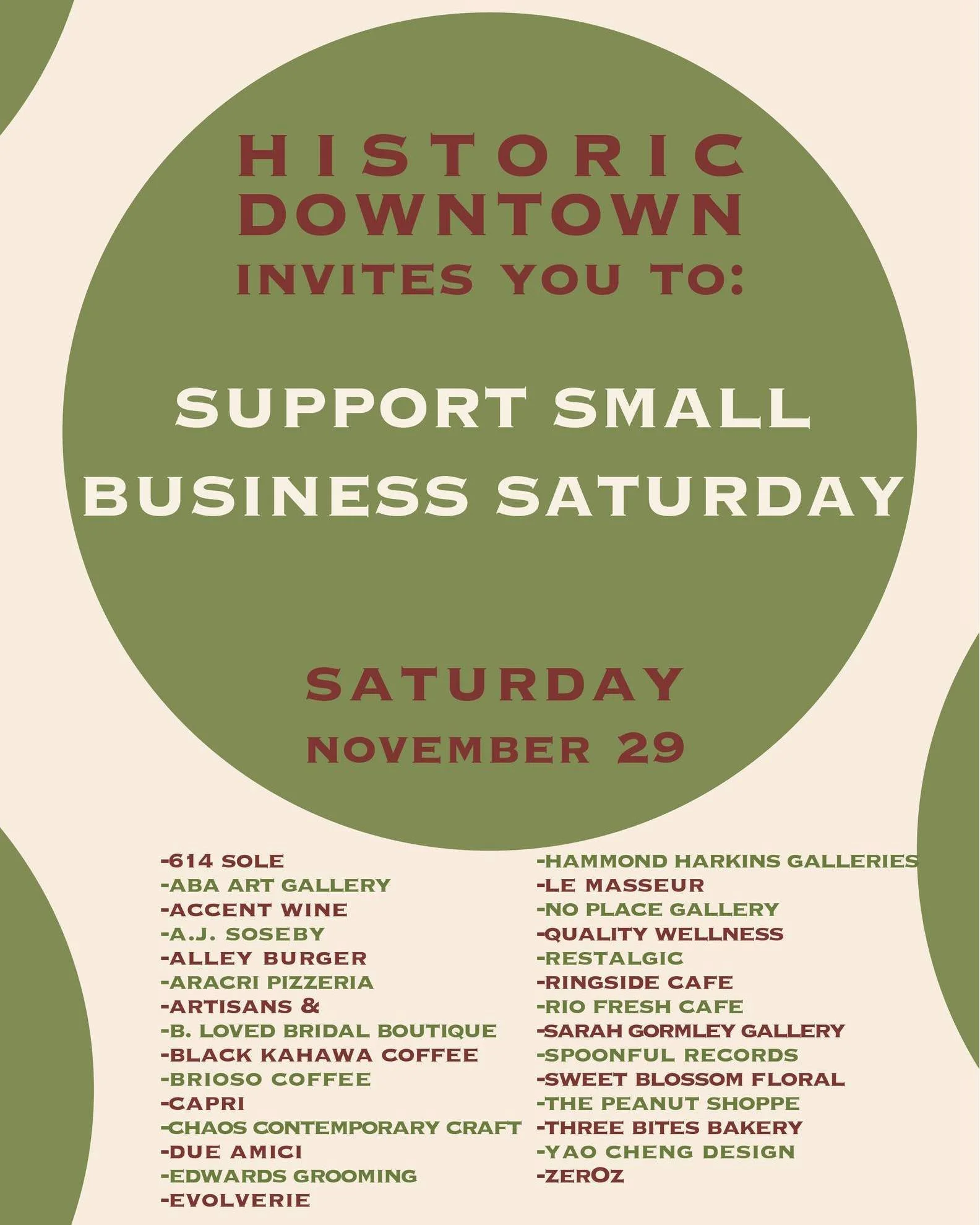 I am so proud to be part of Small Business Saturday (11/29) for Historic Downtown here in Columbus, Ohio. We are 29 neighbors and growing!

This place has been the home to my art studio for the last 9 years...

To celebrate, you can enjoy a special 2